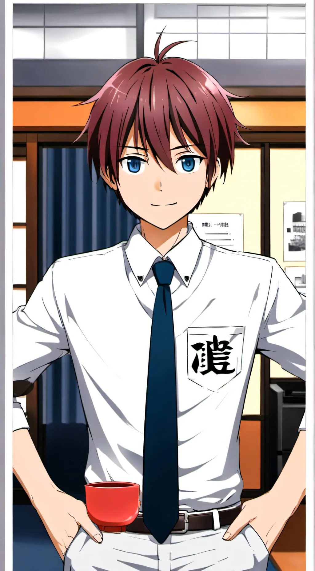 ai character: Keiichi maebara  background