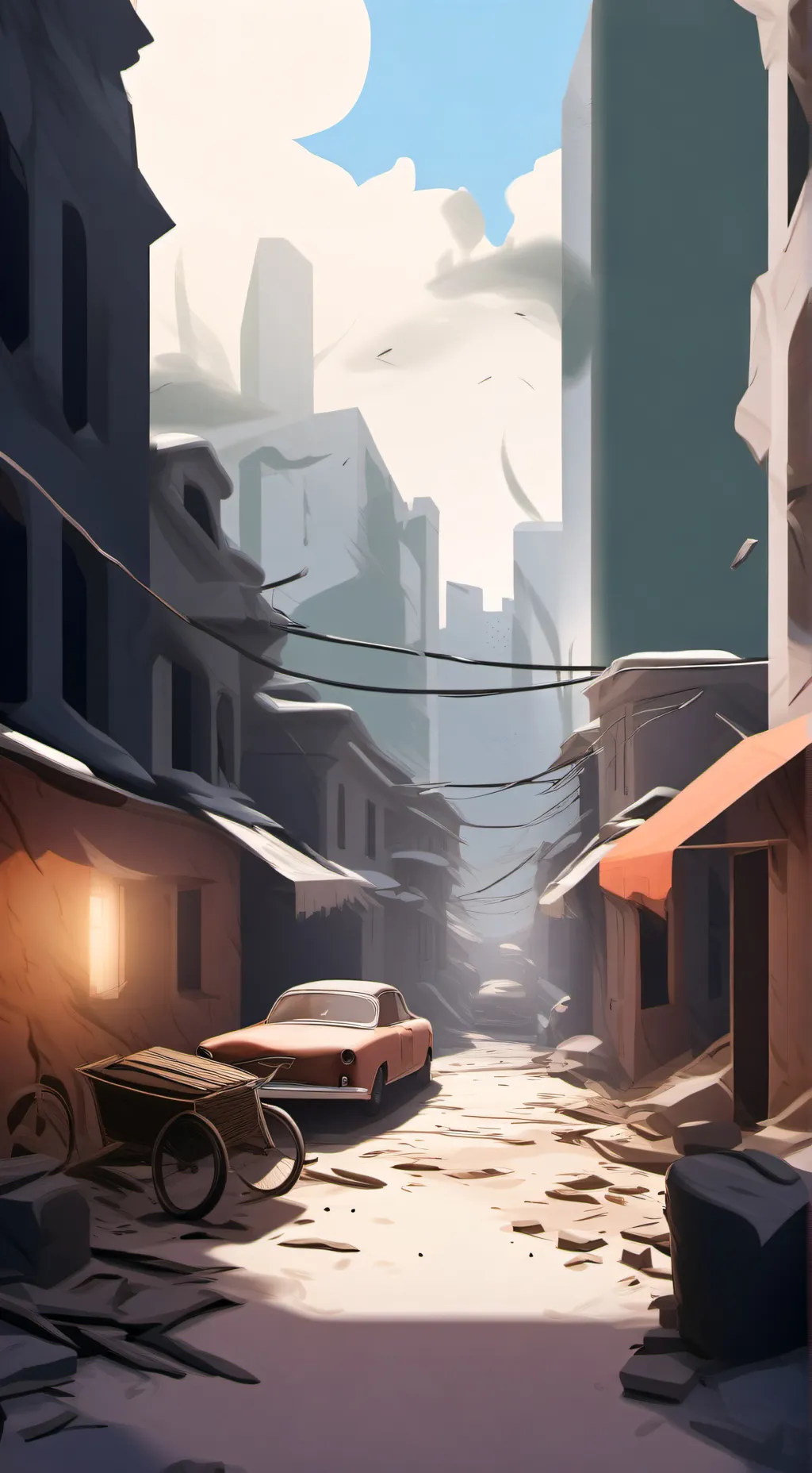 ai character: zombie apocalypse  background