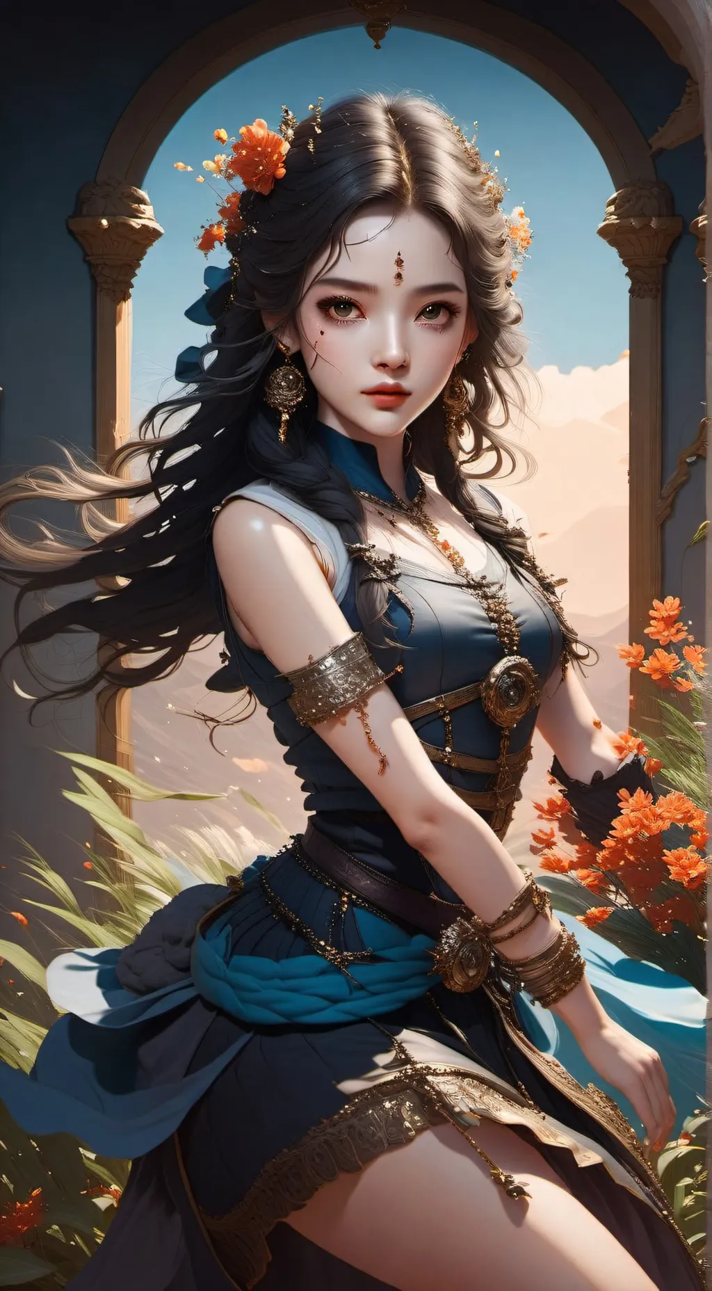 ai character: Sapphire  background