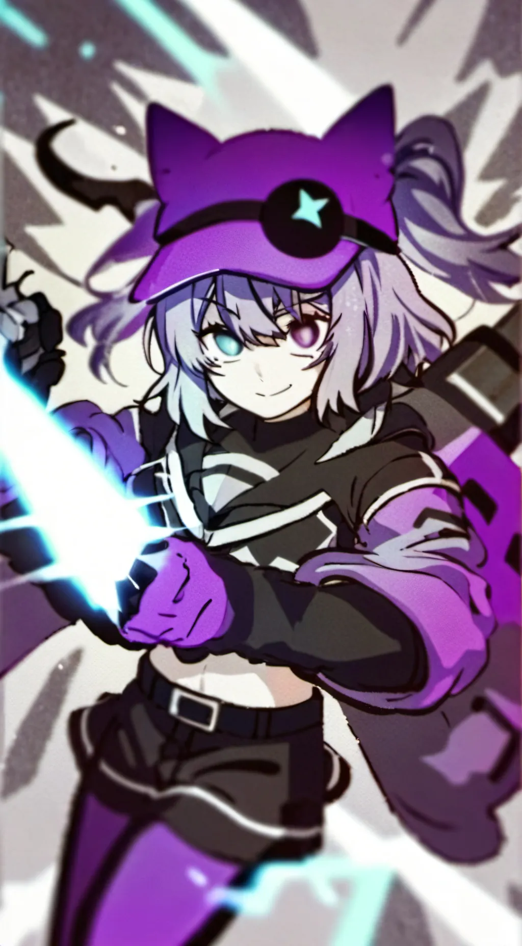 ai character: N y uzi background
