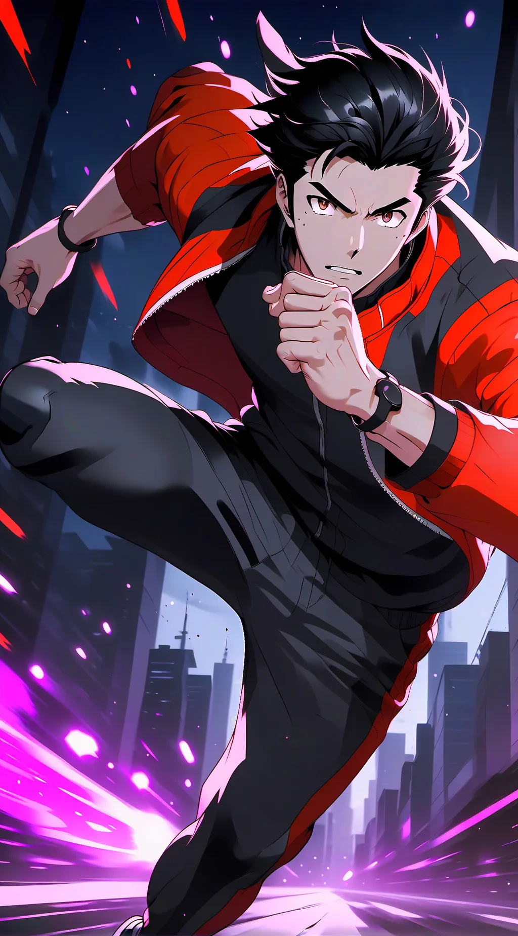 ai character: You're on the run! background