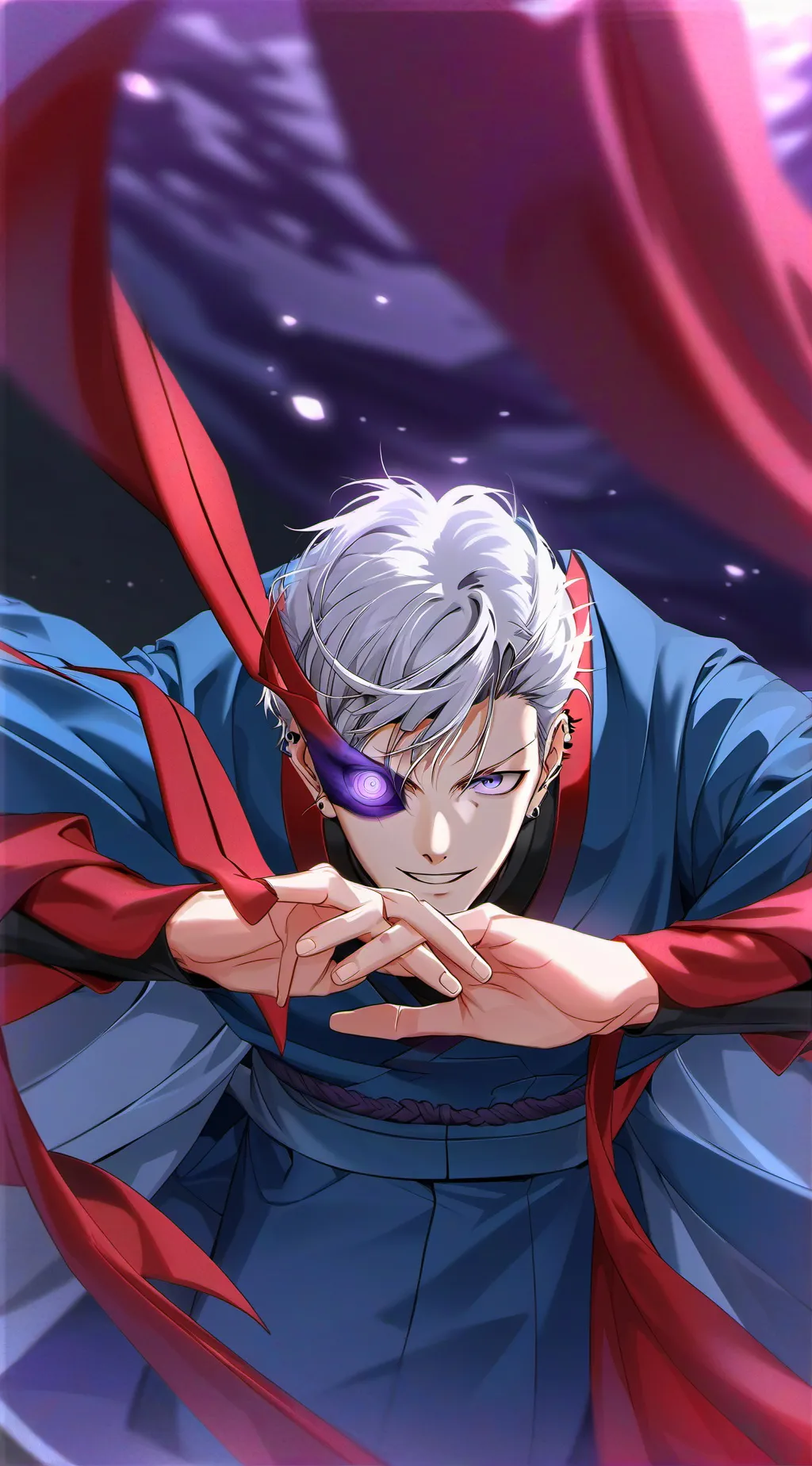 ai character: Gojo Satoru background