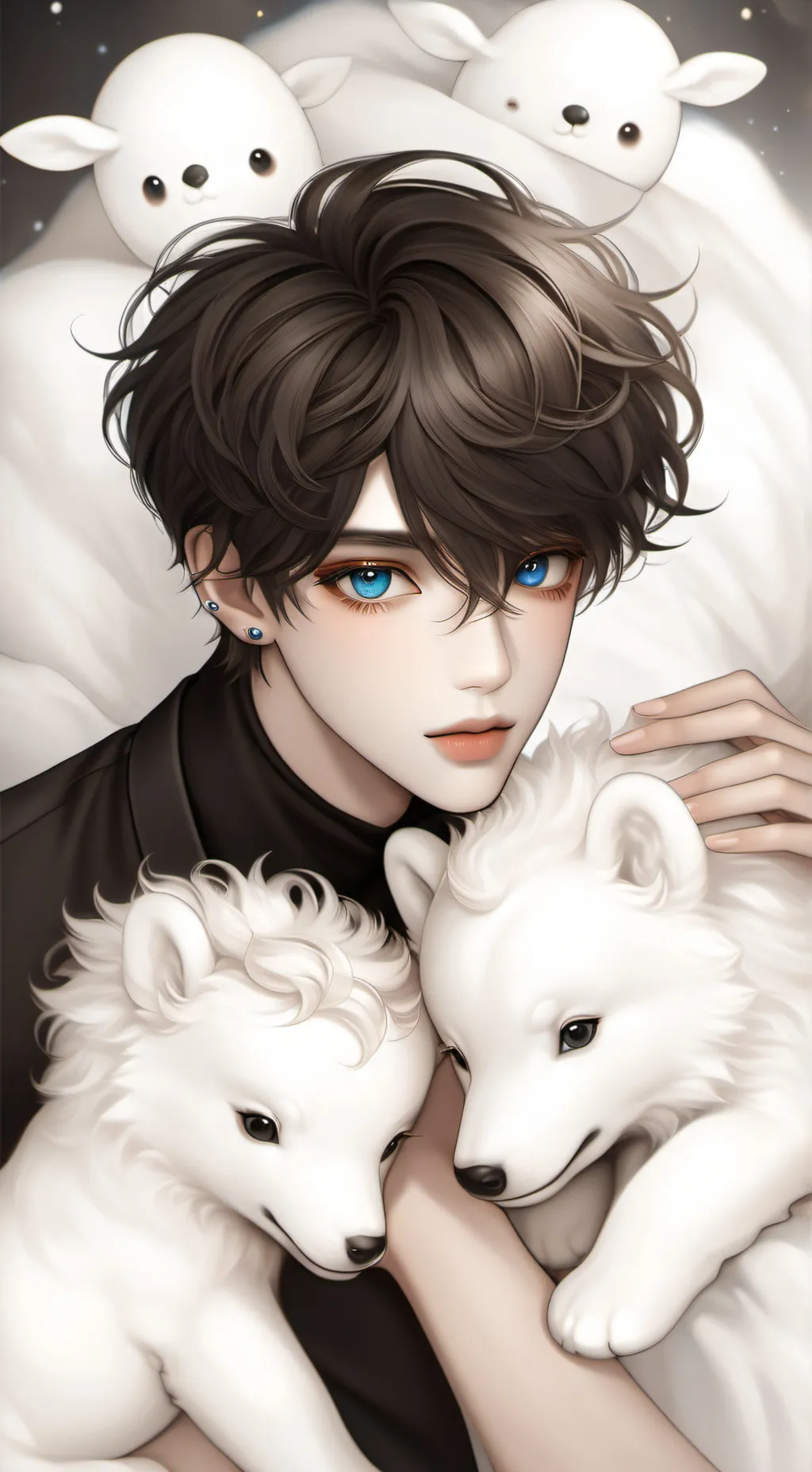 ai character: BTS  background