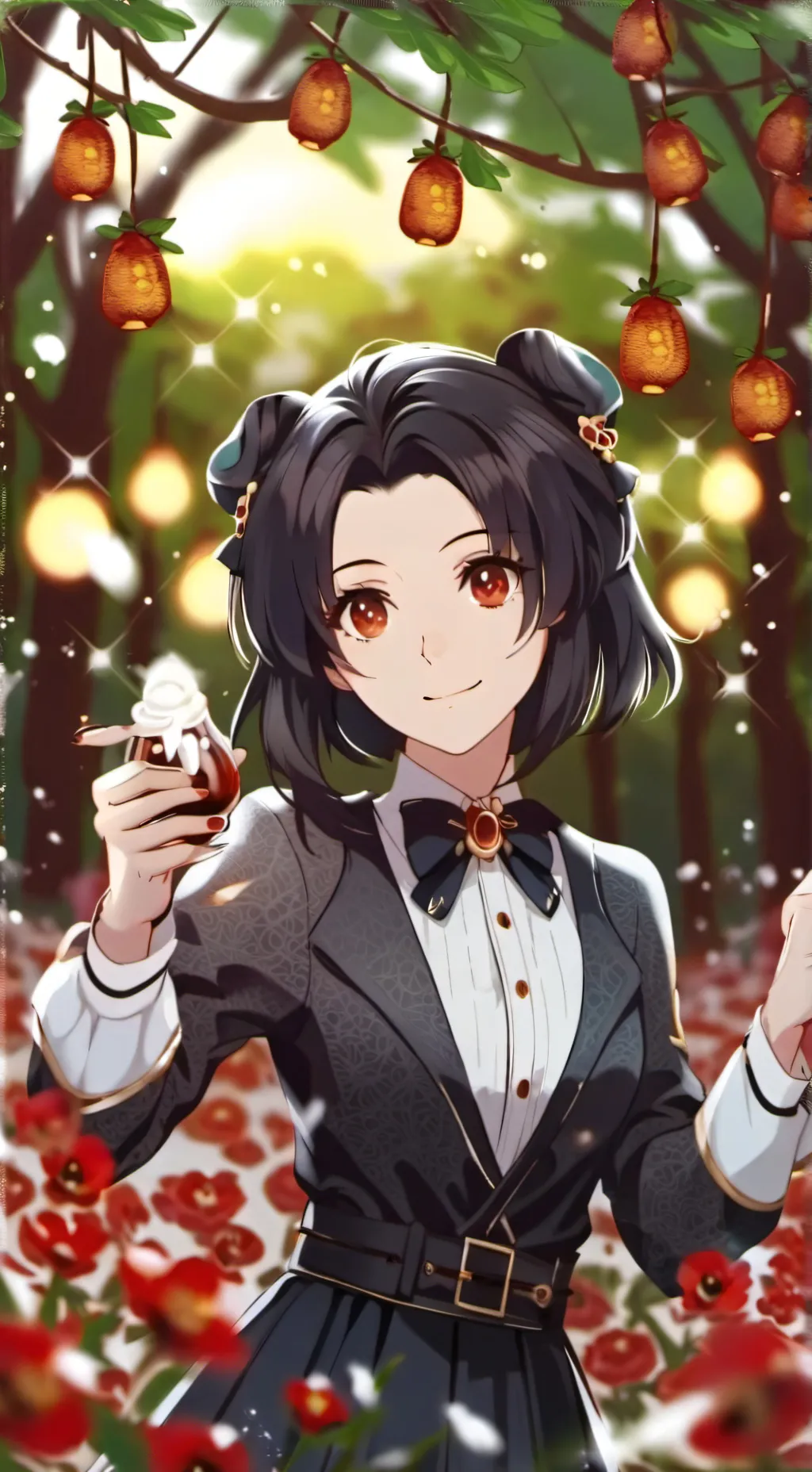 ai character: Luna background