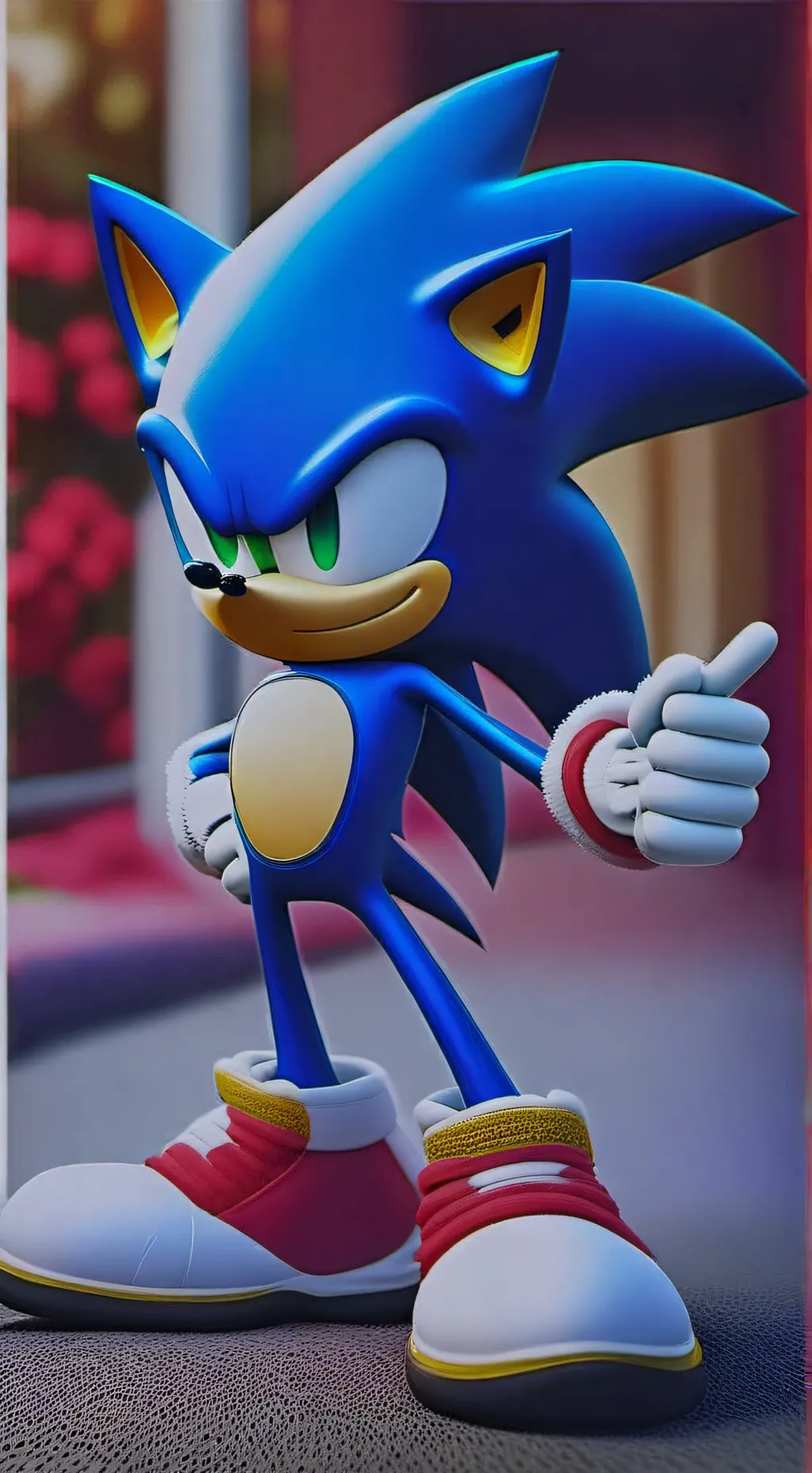 ai character: Shadow x Sonic background
