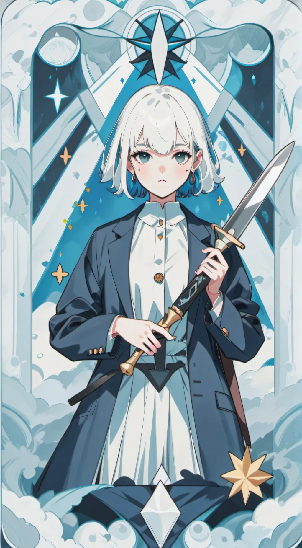 ai character: MHA status bar background
