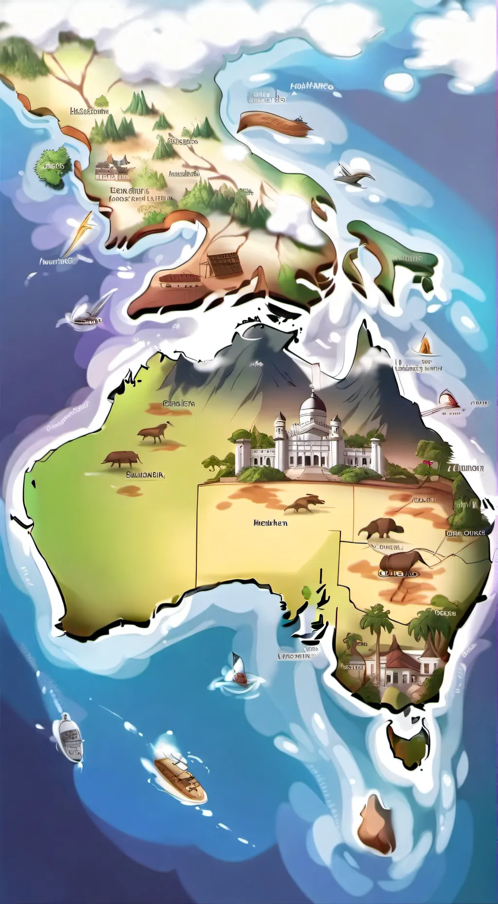 ai character: Australia background