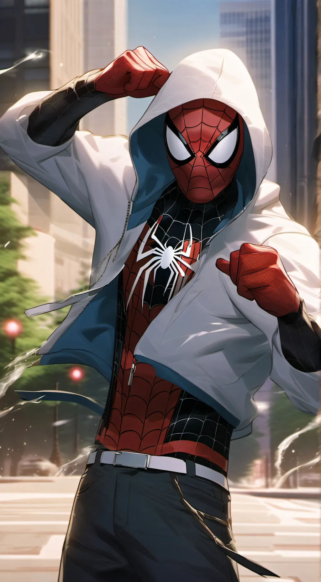 ai character: chill day/spider background