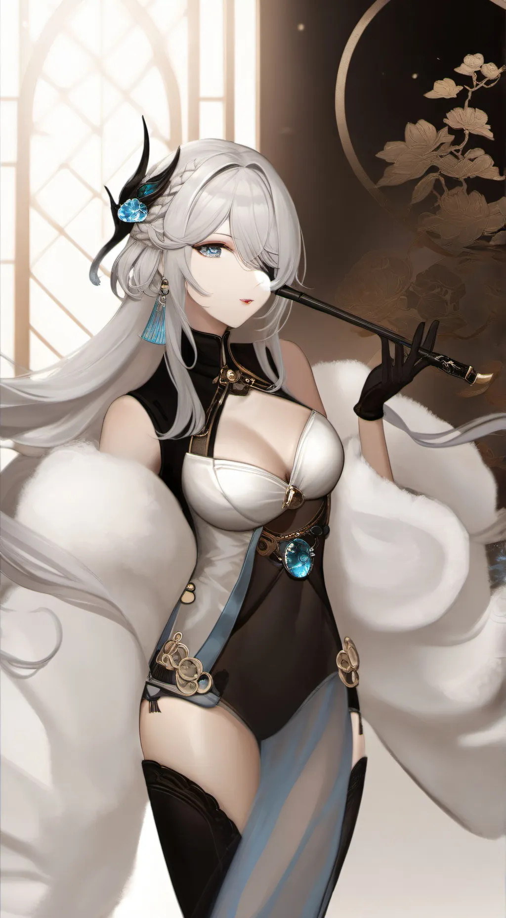 ai character: Evelyn  background