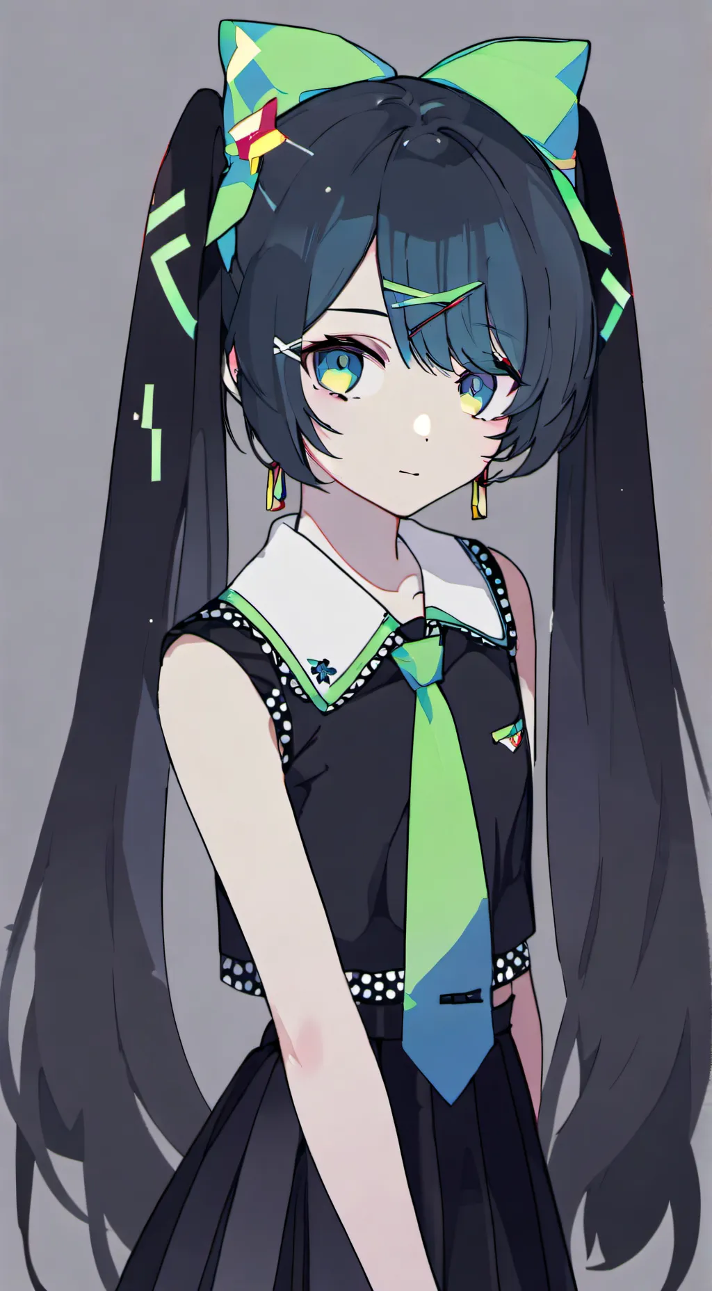 ai character: Tech miku background