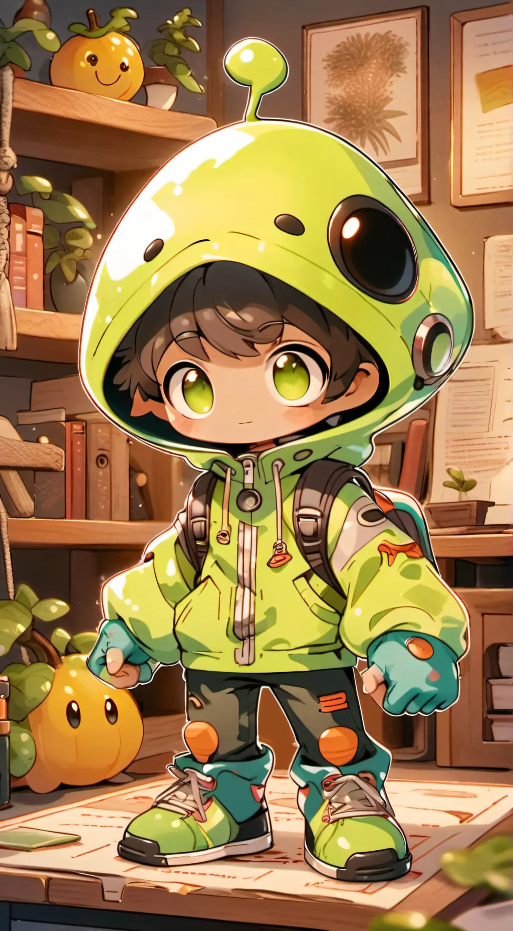 ai character: Flicker background