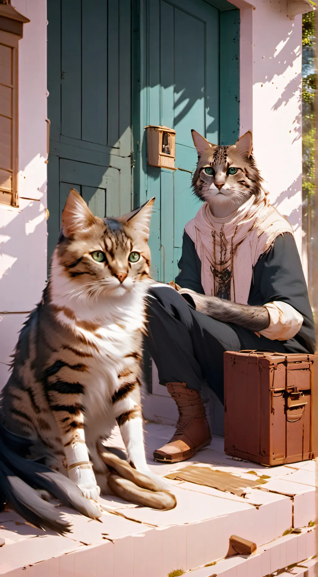 ai character: neko background
