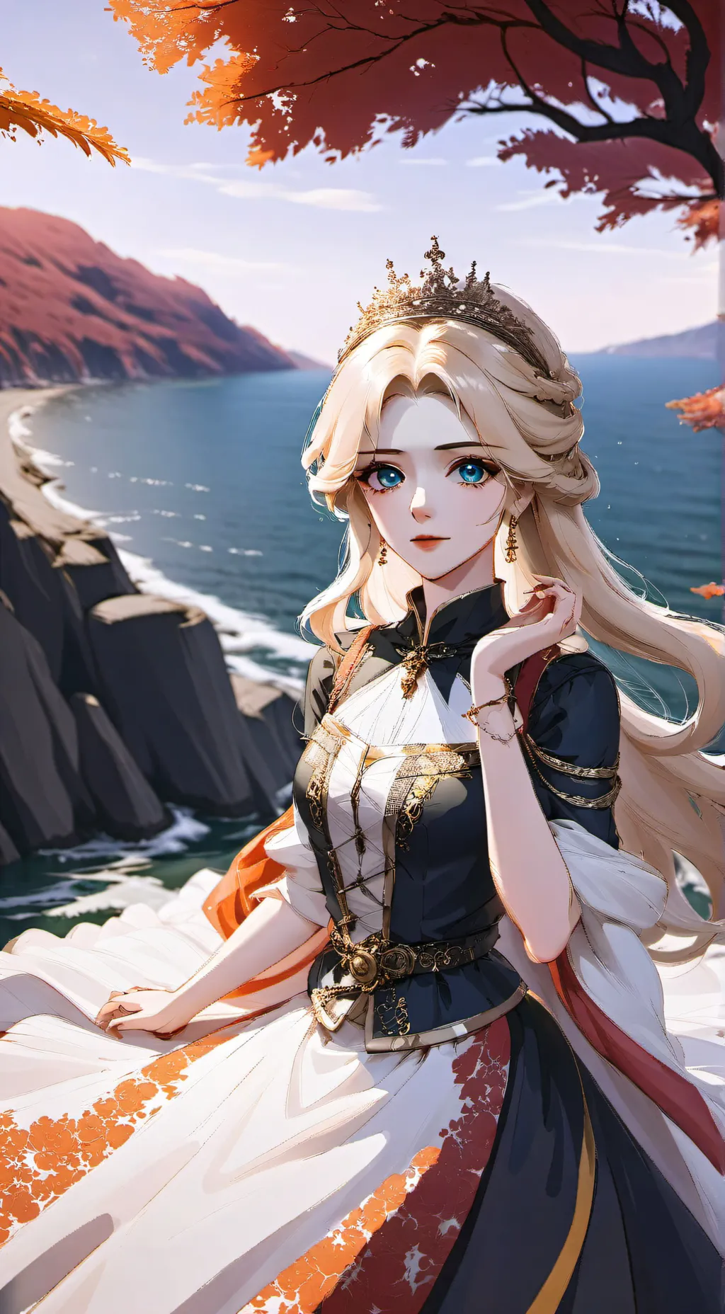 ai character: Princess Glinda  background
