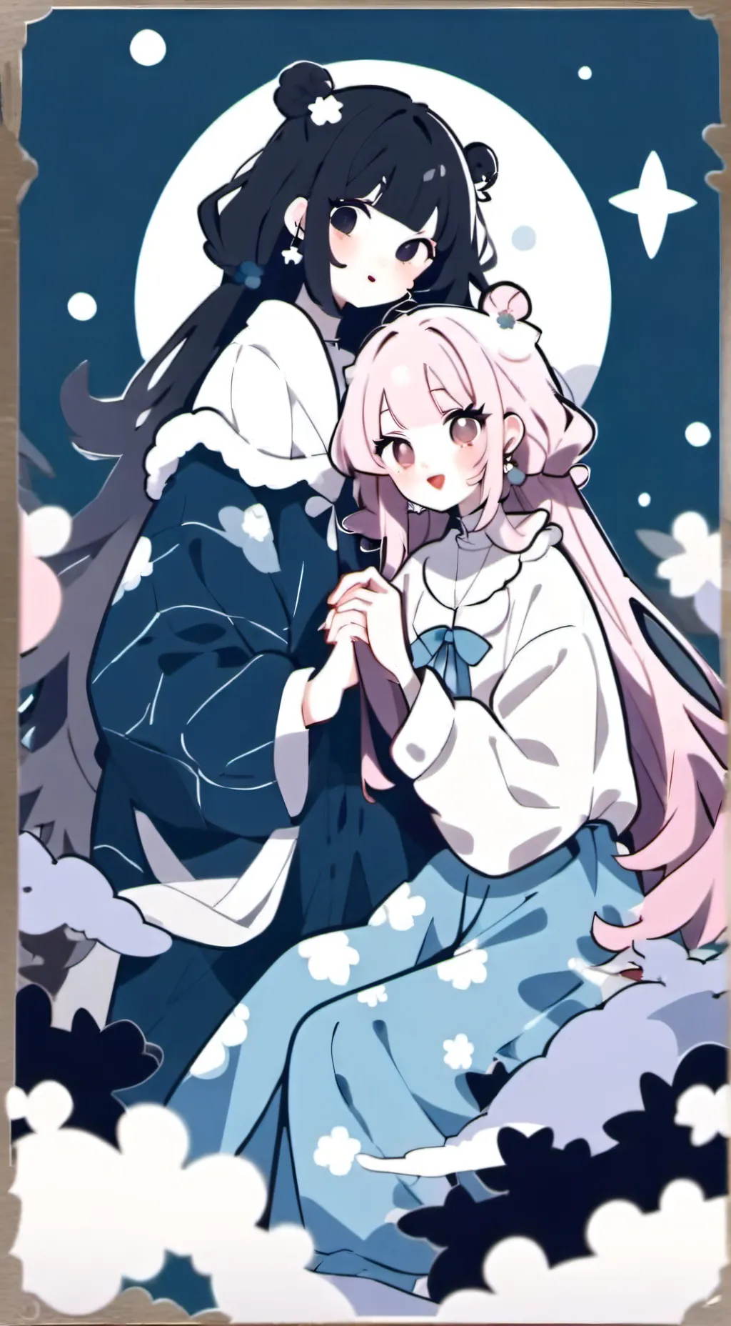 ai character: gf's Cindy & bell background