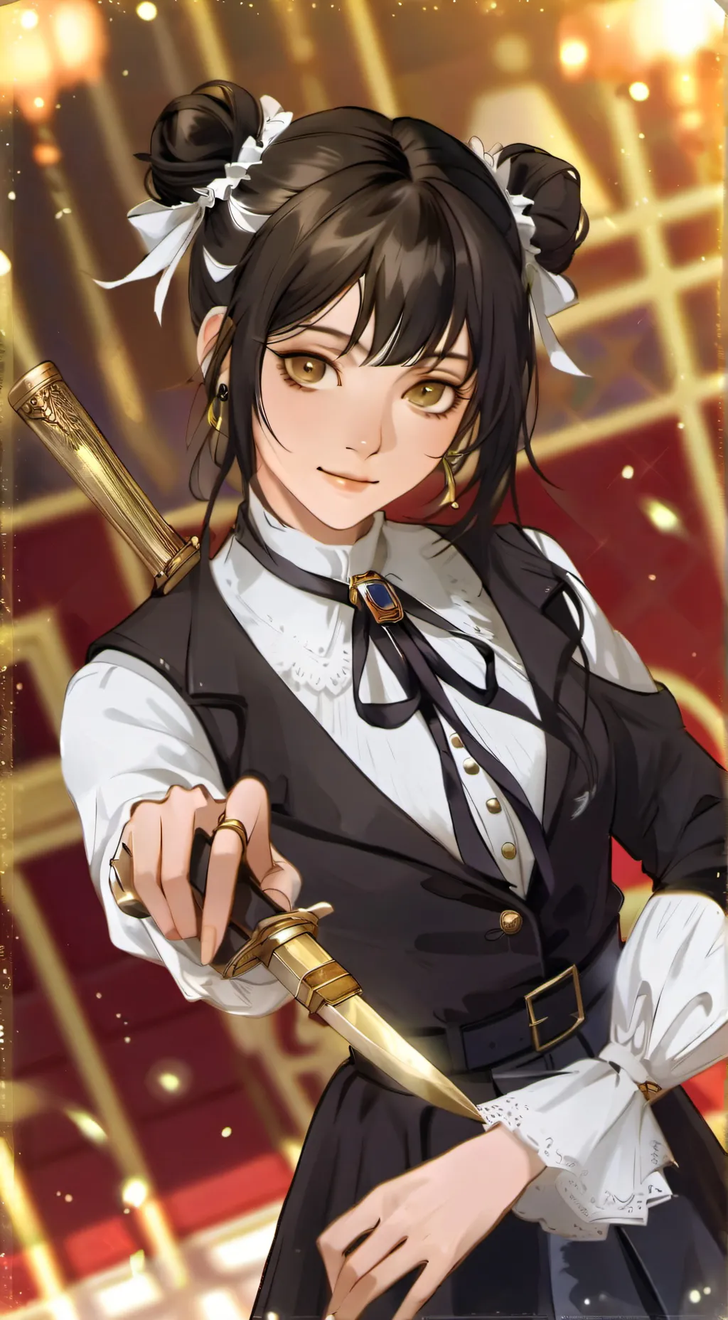 ai character: Miona  background