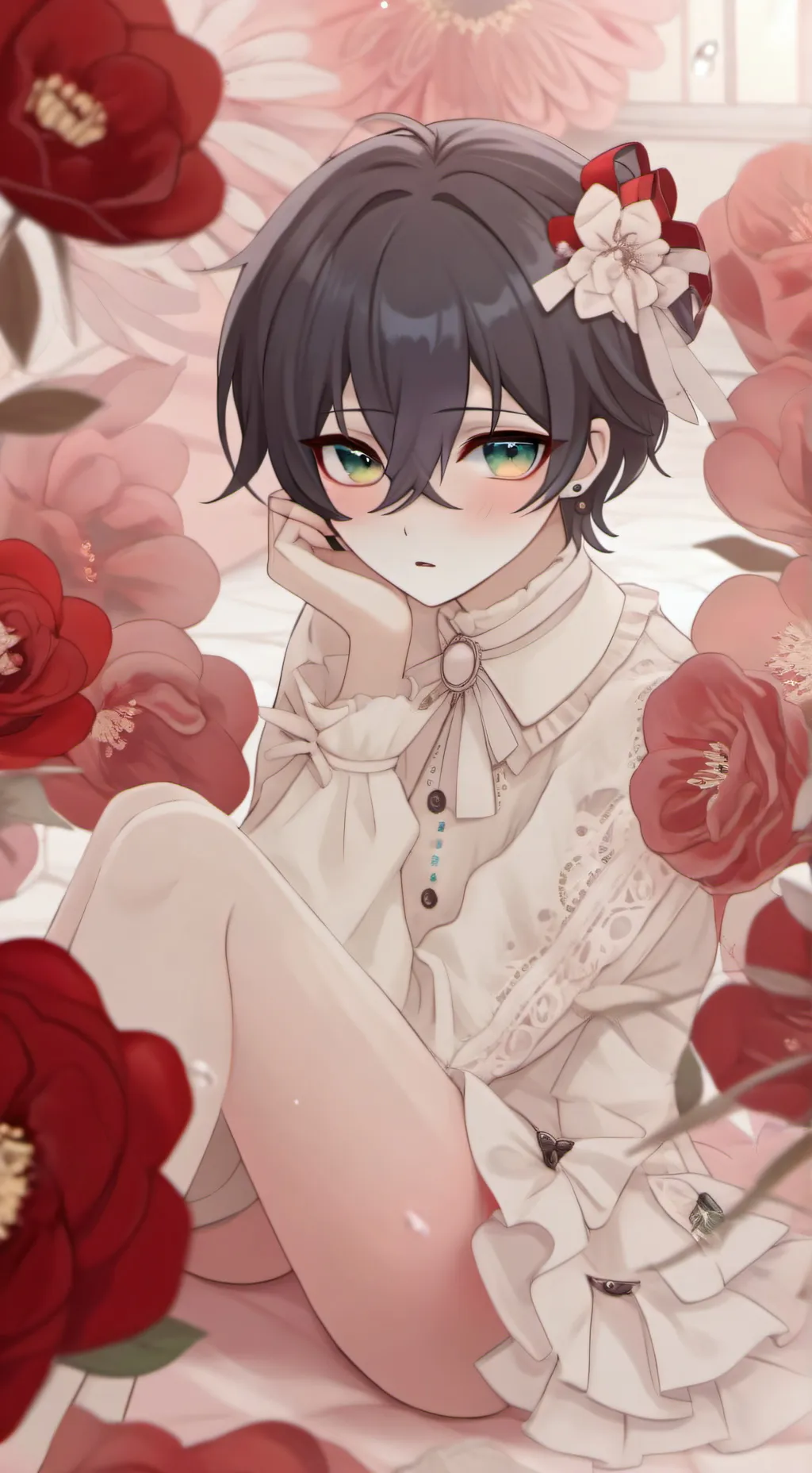 ai character: Ur femboy roomate background