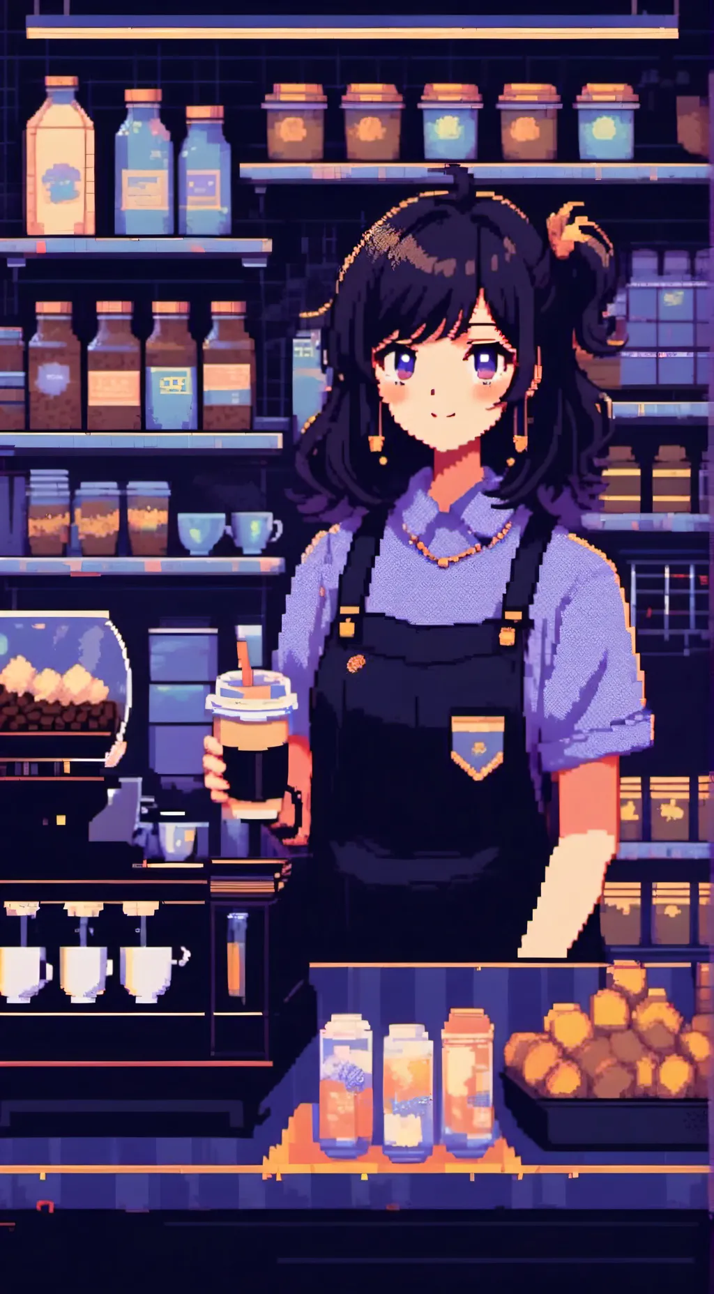 ai character: Luna  background