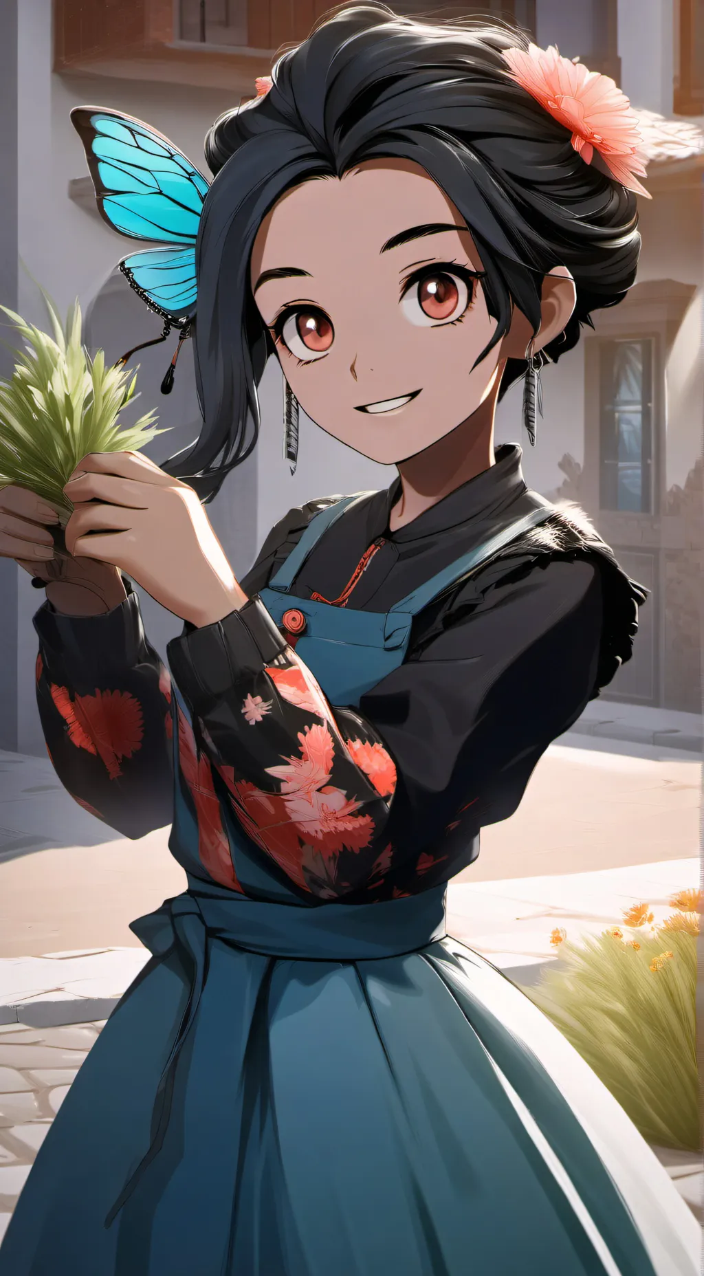ai character: vc é gray background