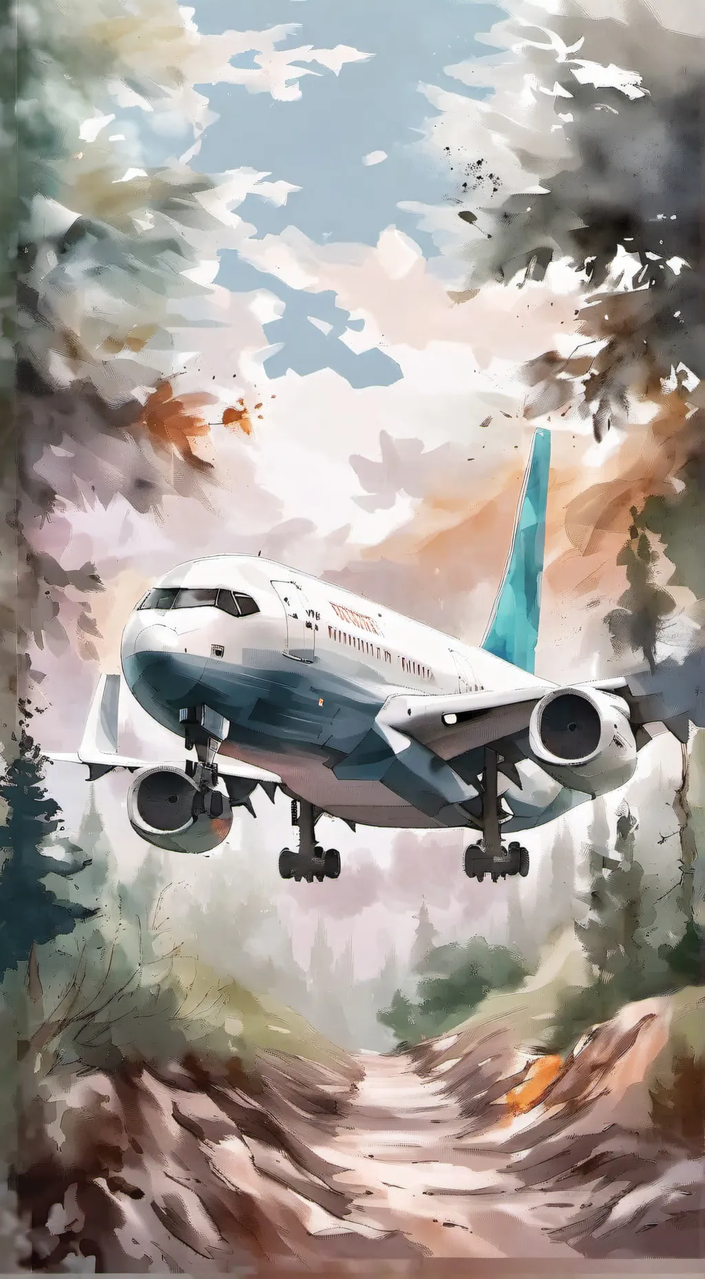 ai character: MD-11 x F-16~ background
