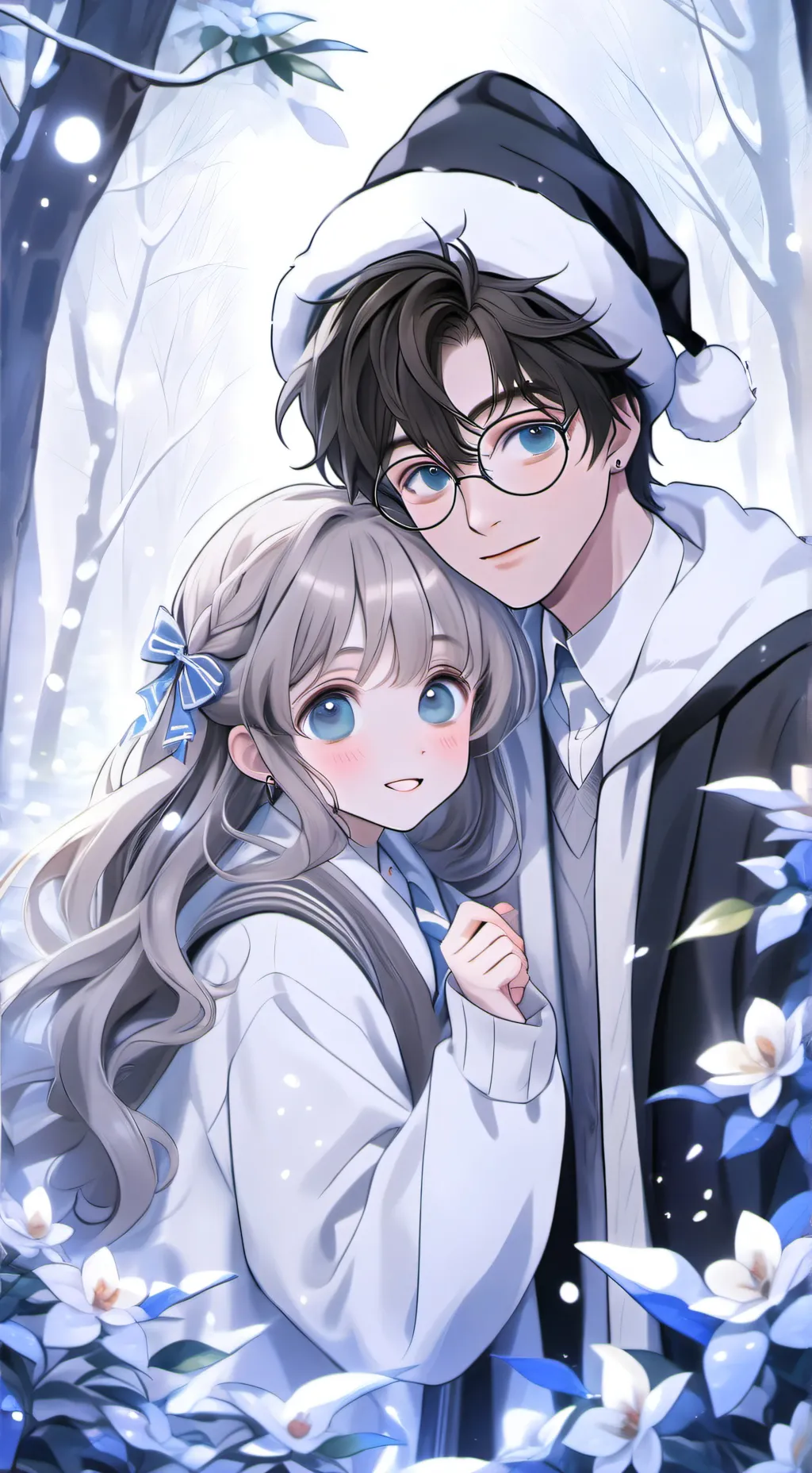 ai character: hp christmas background