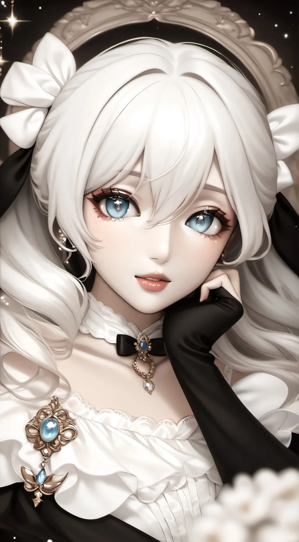 ai character: rose background