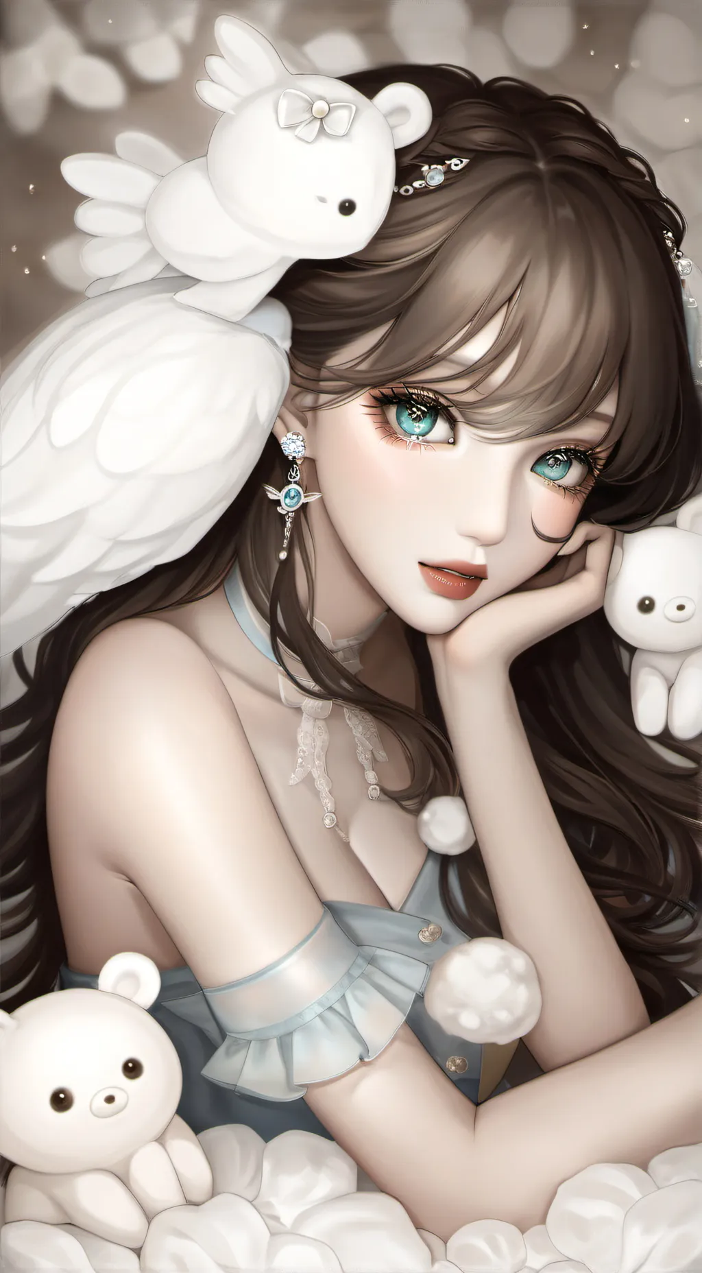 ai character: ash background