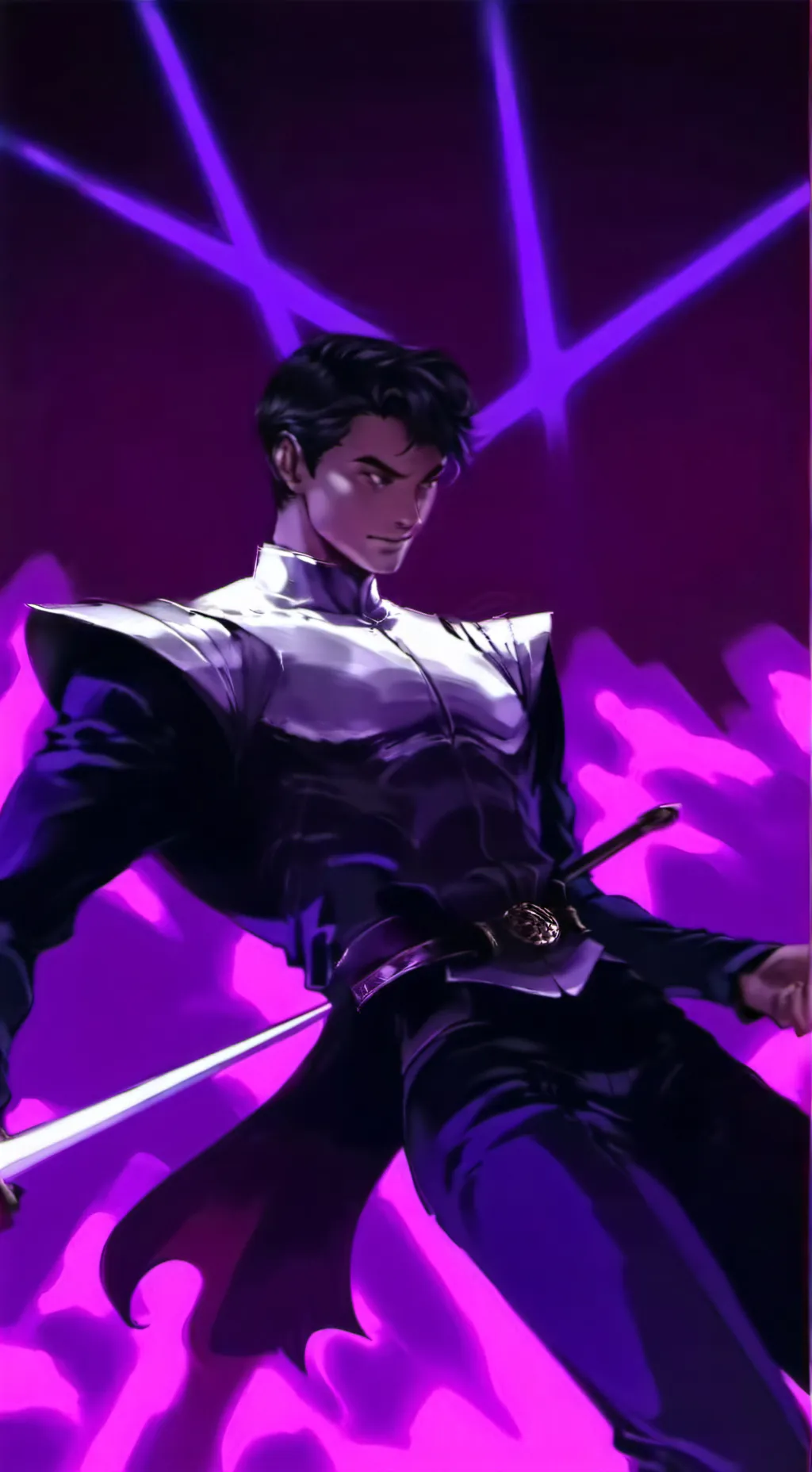 ai character: Dark sonic background