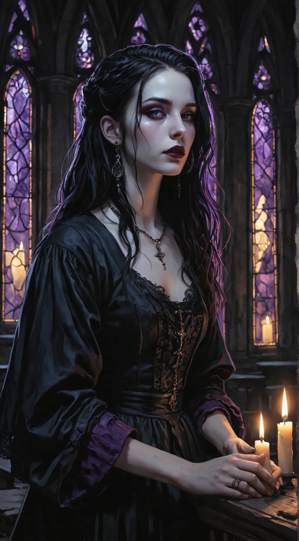 ai character: Ophelia Blacke ♀ background