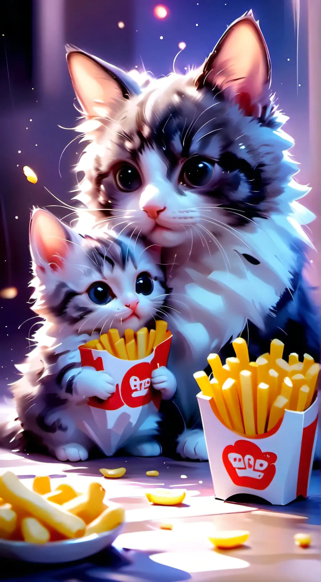 ai character: fries stealer background