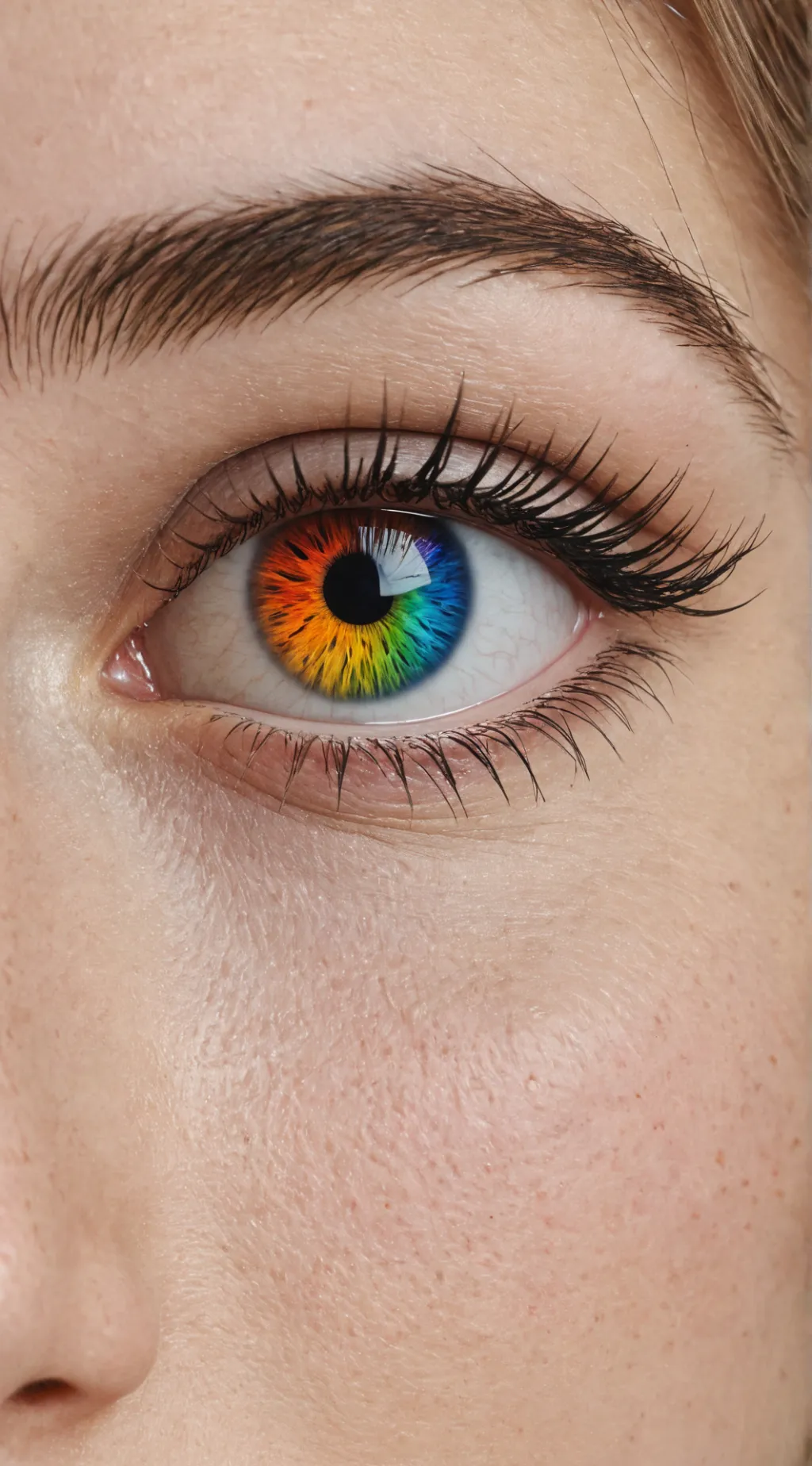 ai character: Eye colour background