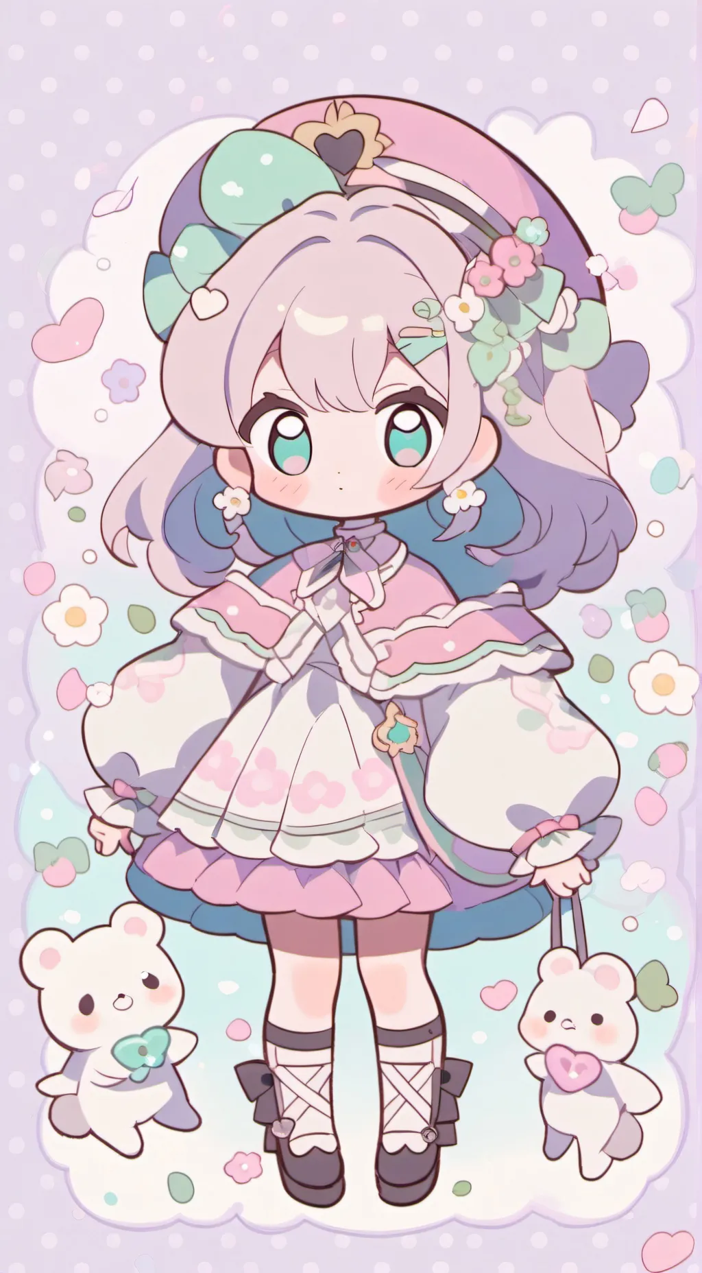 ai character: ur first word  background