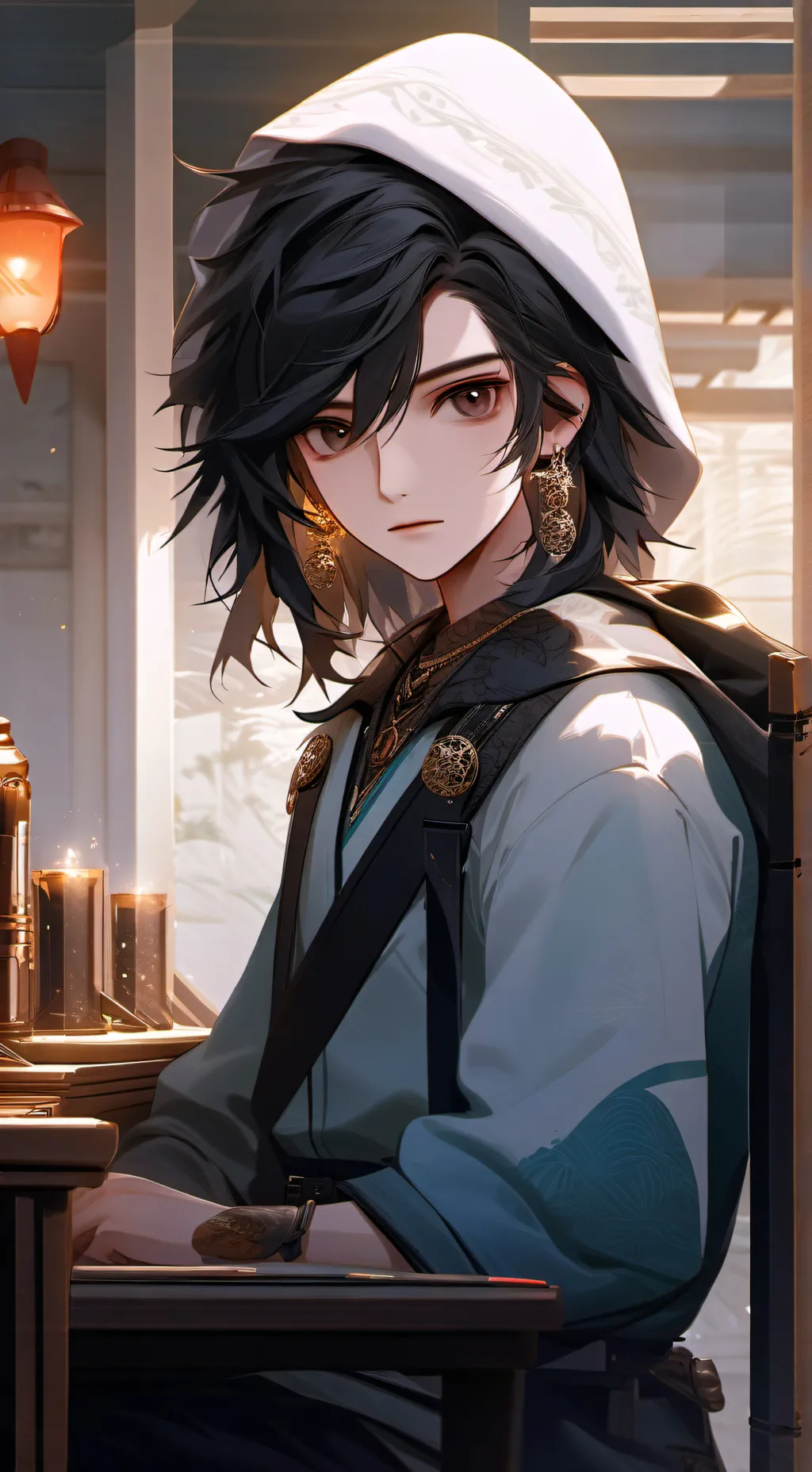 ai character: MD X faf background
