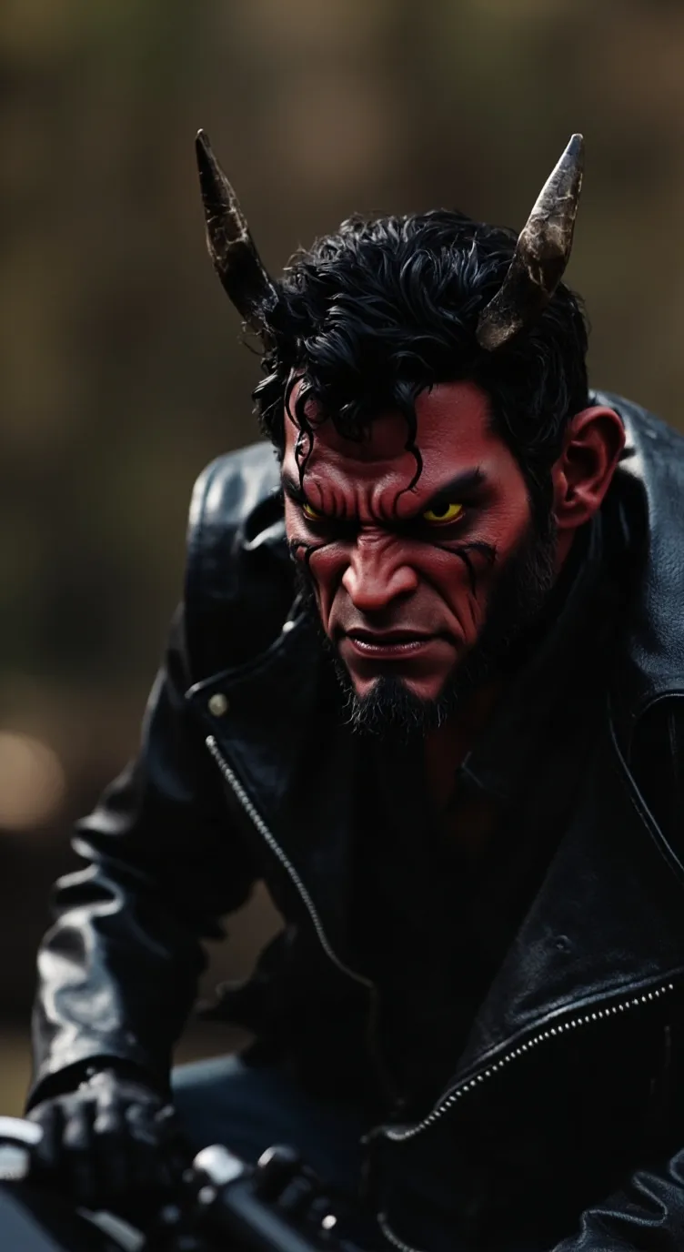 ai character: Mark(Demon Biker) background