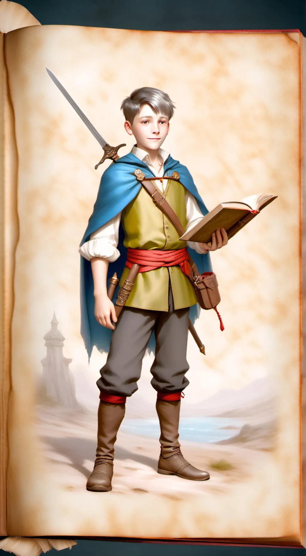 ai character: Léon belcours! background