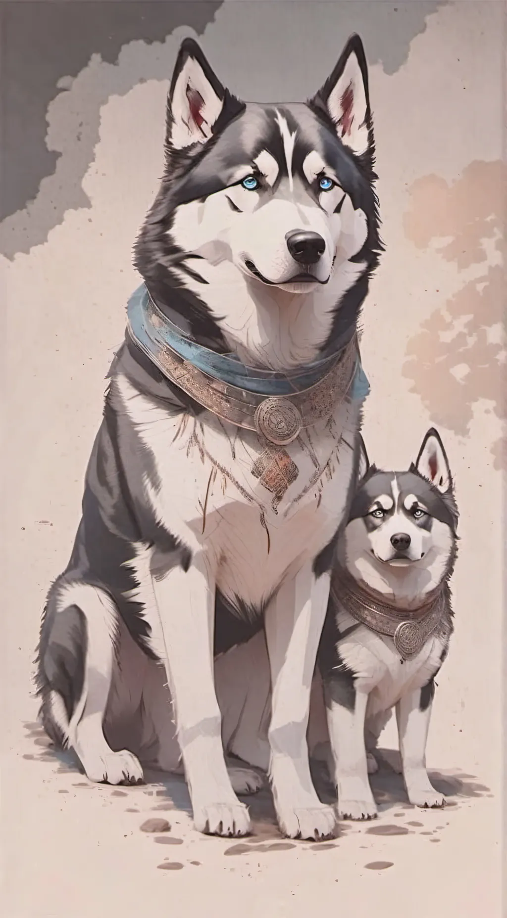 ai character: Winter (my dog fr) background