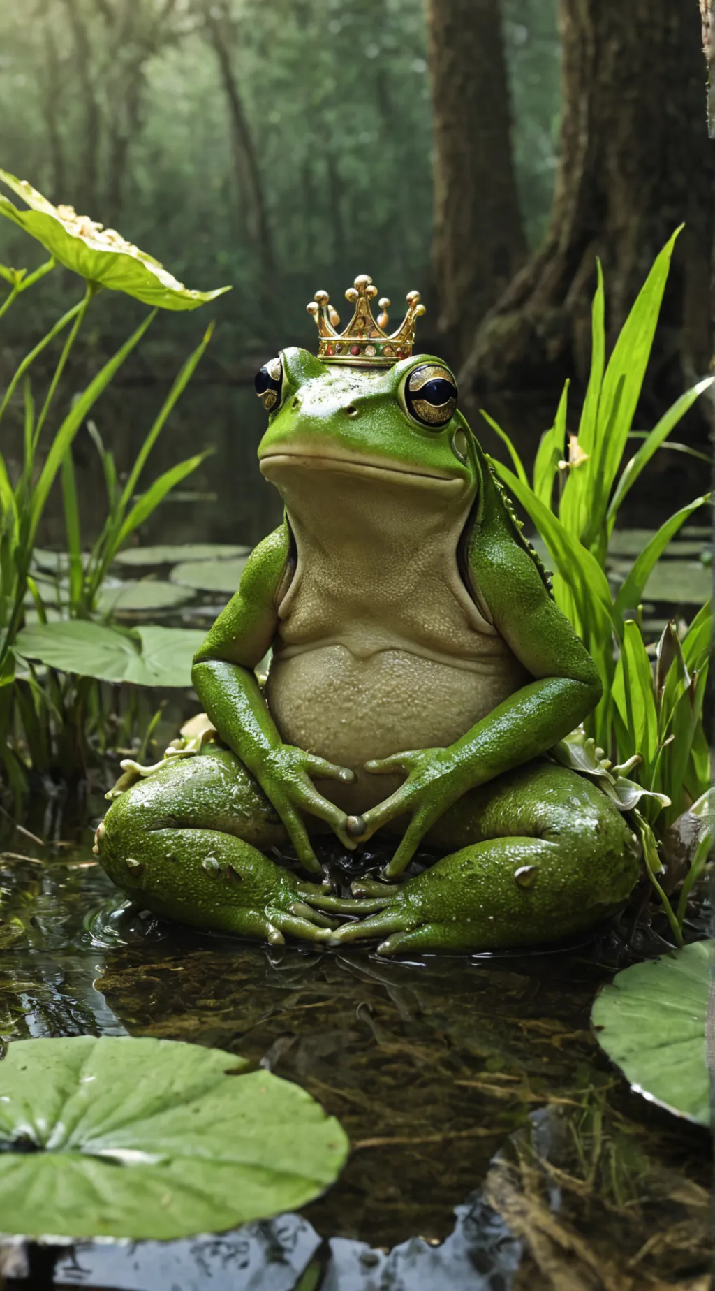 ai character: Лягушка 🐸 background