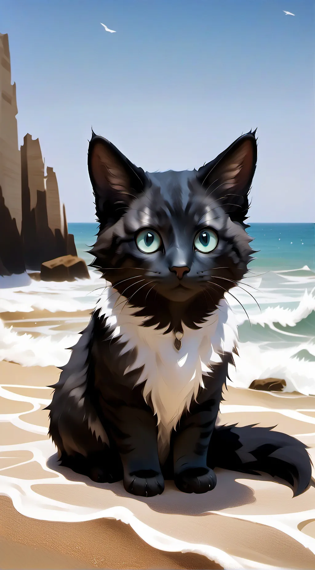 ai character: homeless cat background