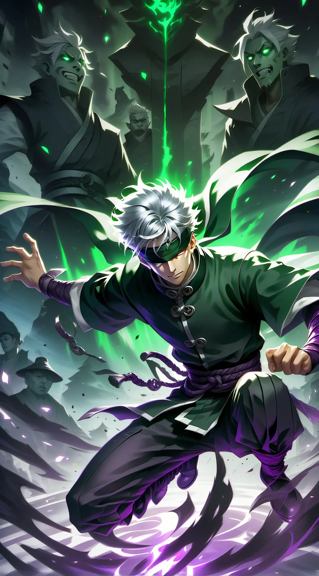 ai character: Gojo Satoru background