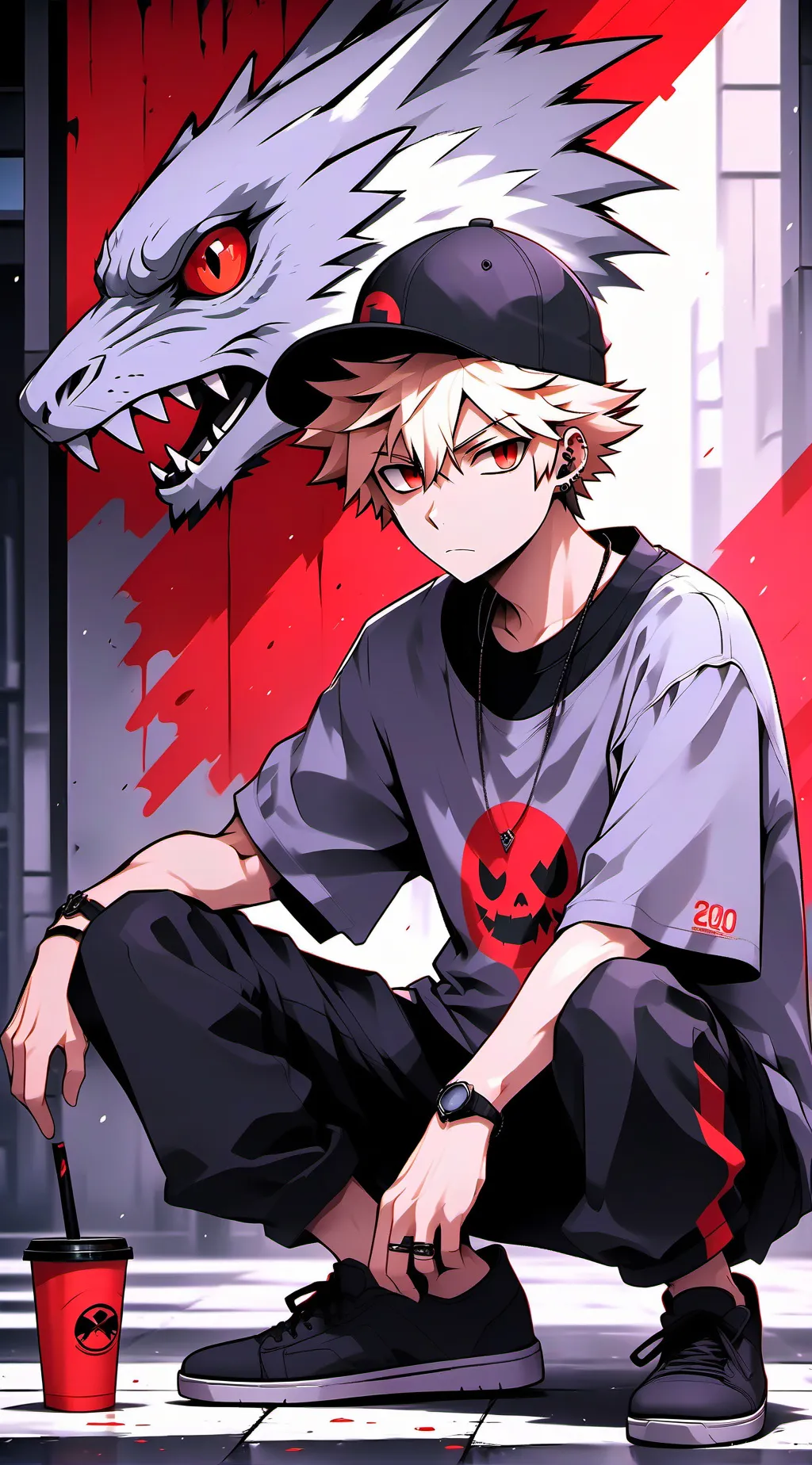 ai character: "bakugo y tu" background