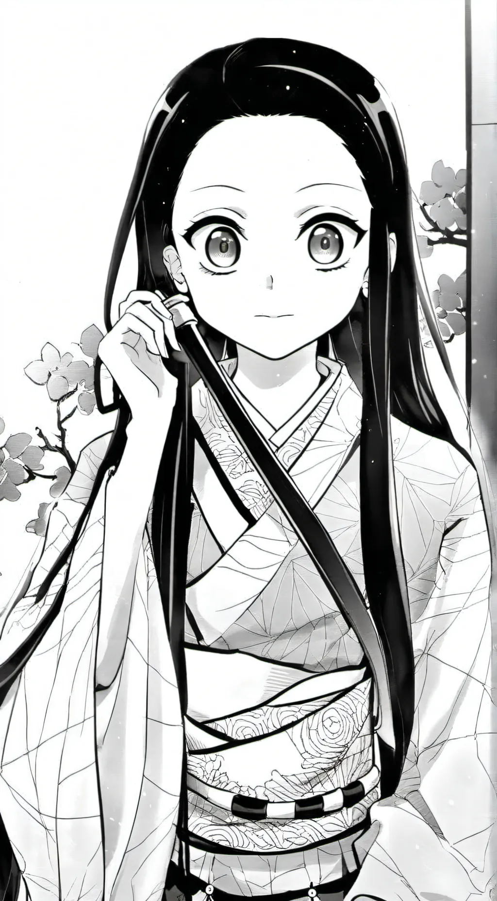 ai character: Nezuko kamado background