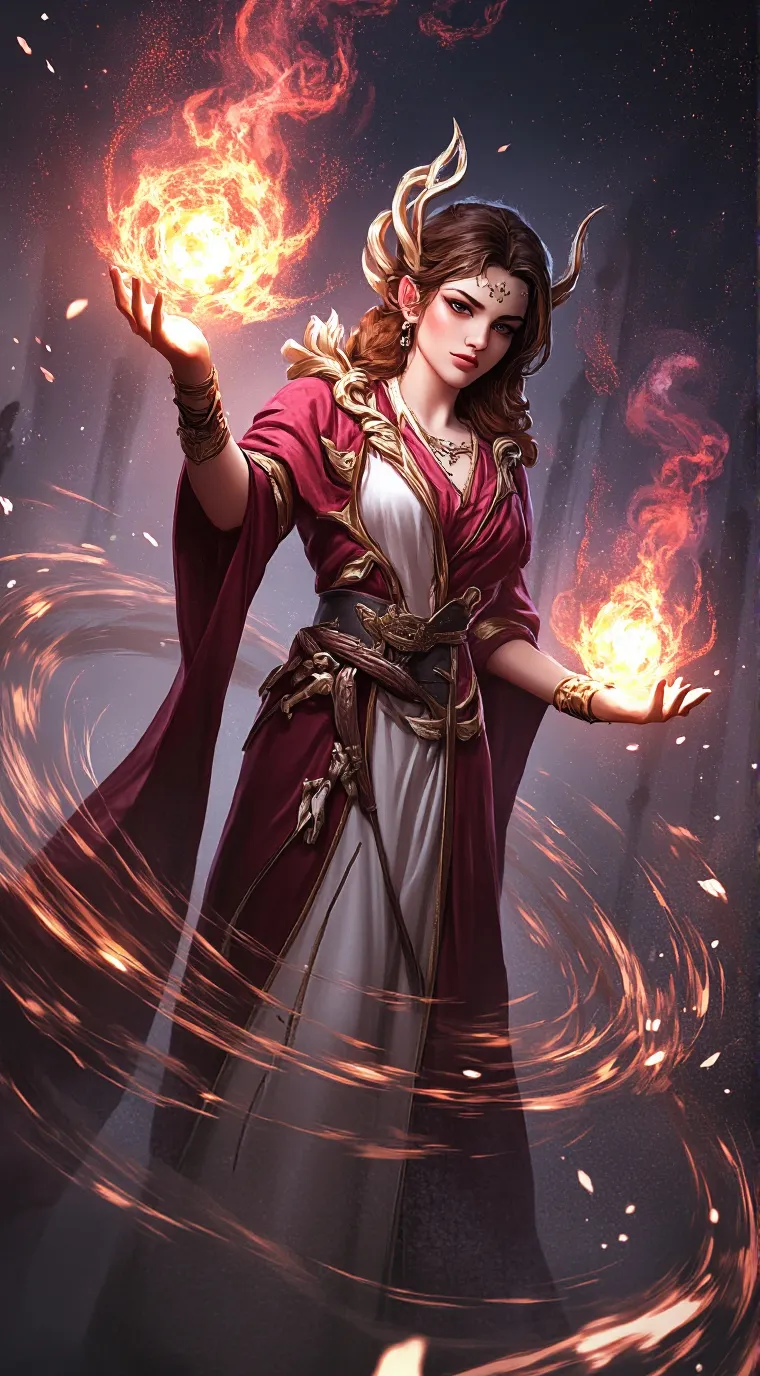 ai character: WOC 5th Review  background