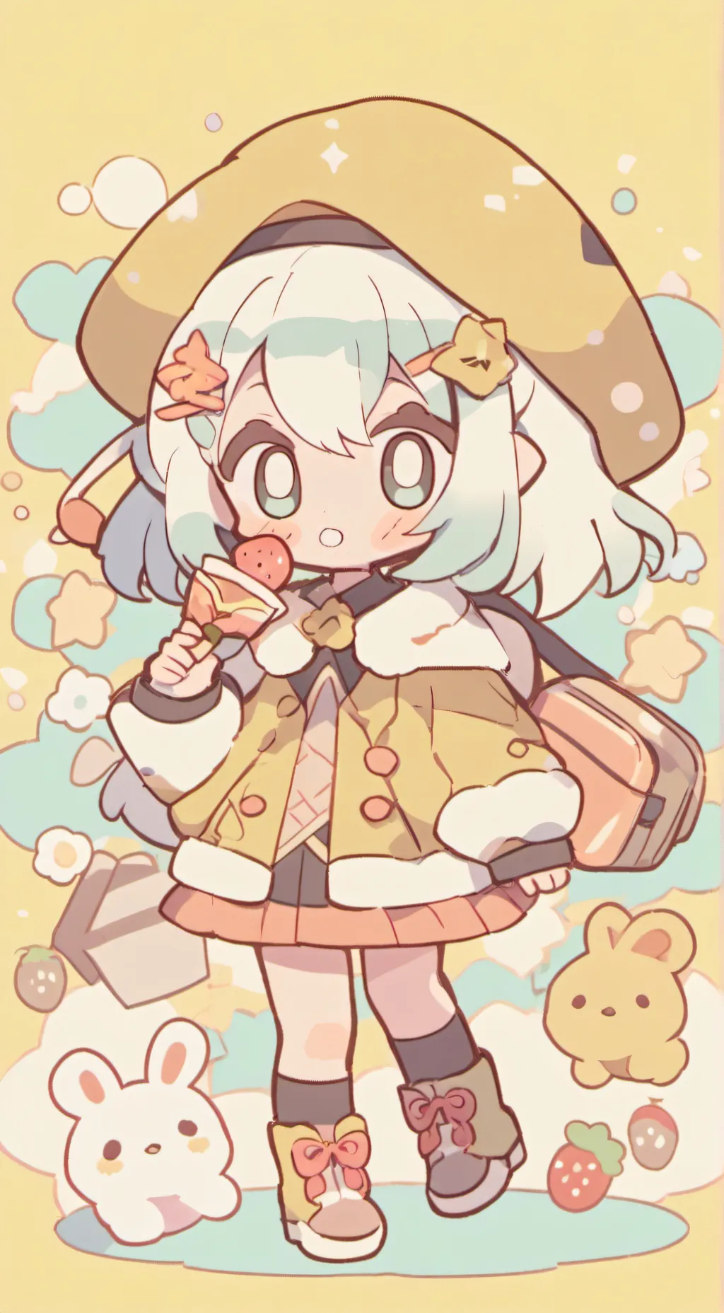 ai character: Bebita cute background