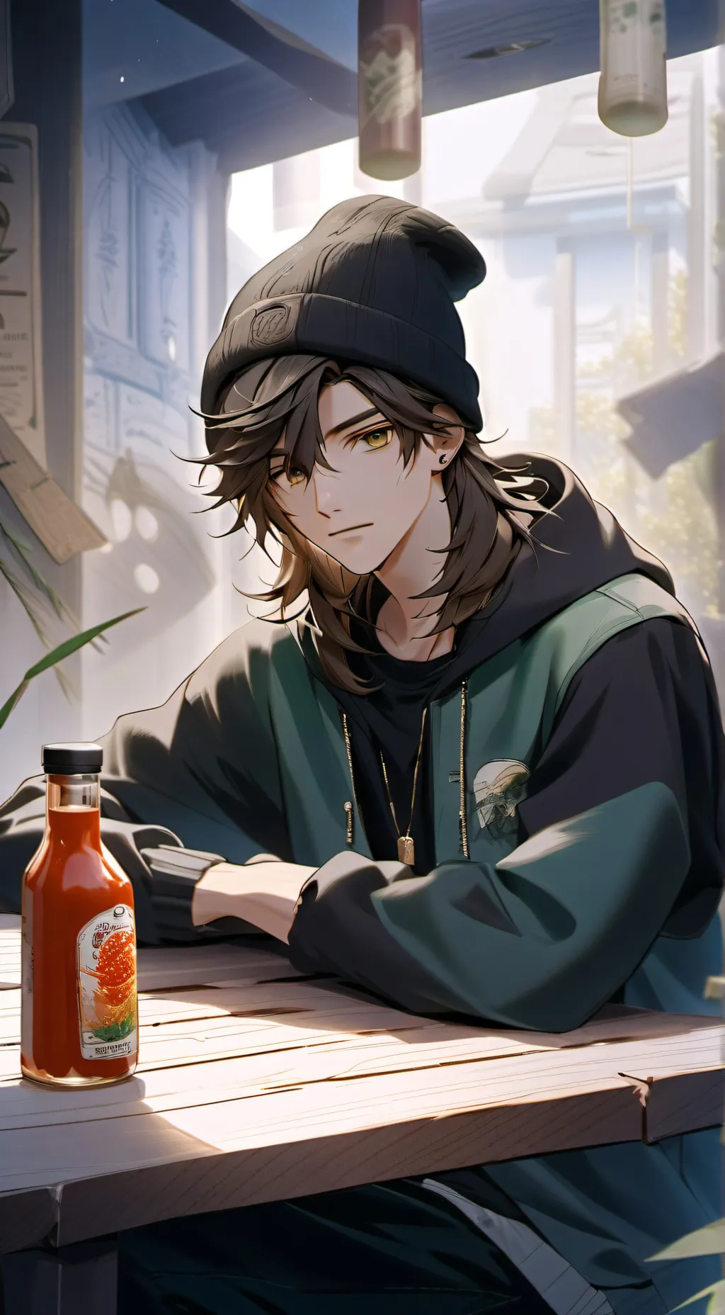 ai character: Hot Ones challenge background