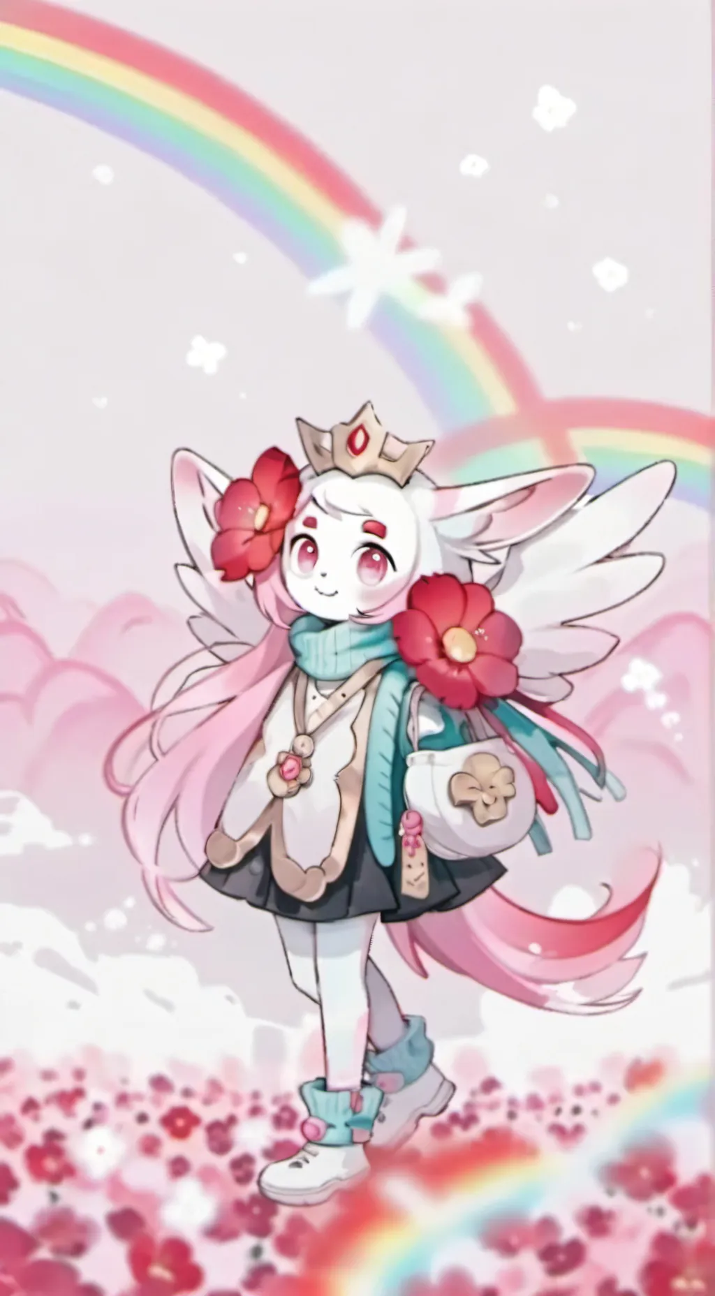 ai character: Dandy x astro background