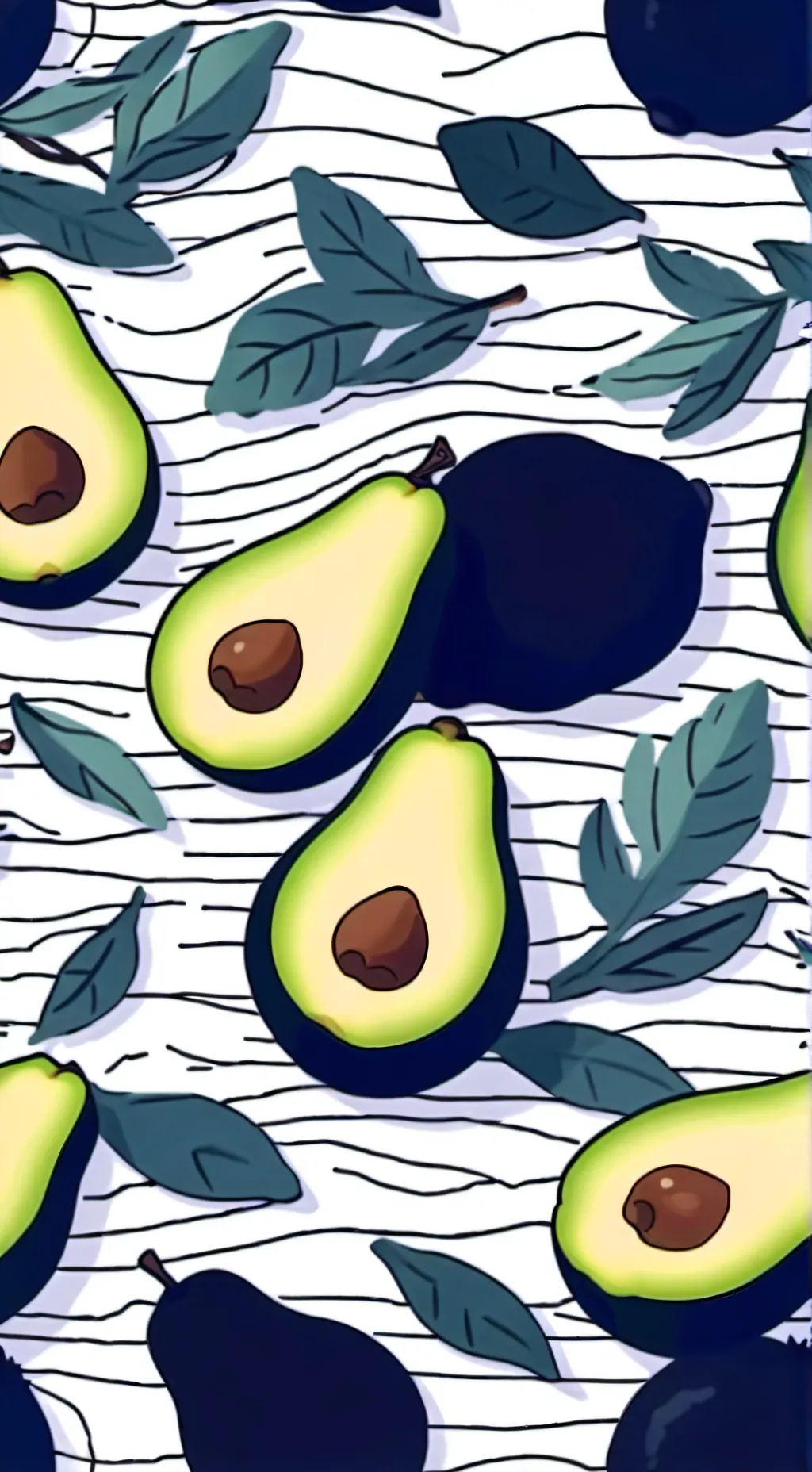 ai character: POLINA AVACADO background