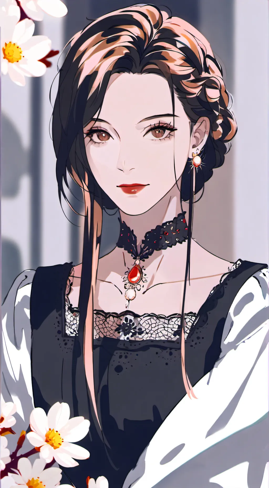ai character: Haunted portrait  background