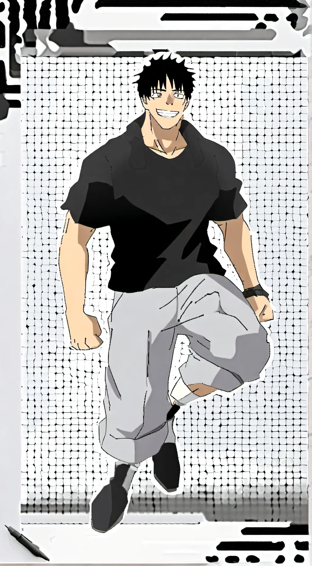 ai character: Toji background