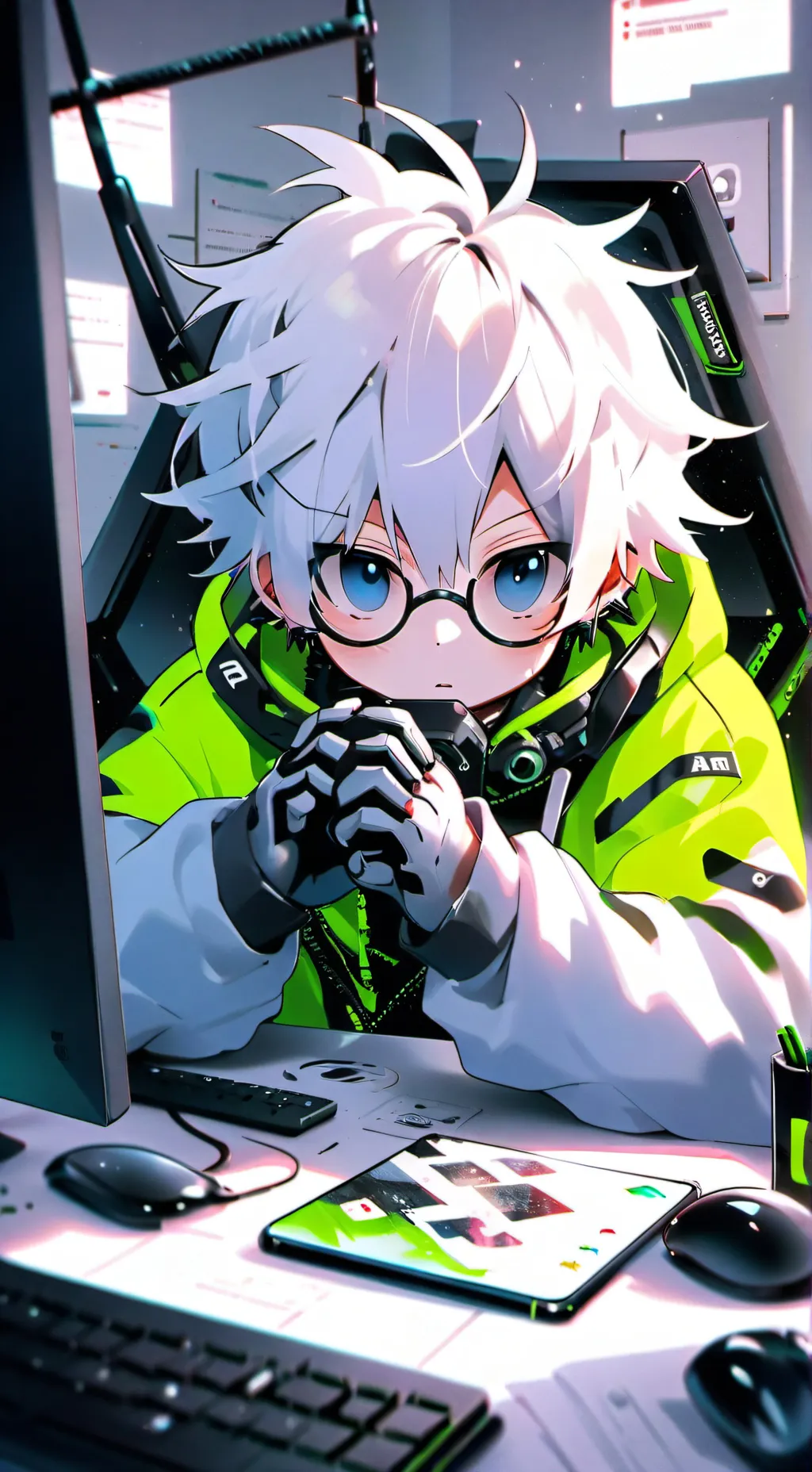 ai character: Byte background