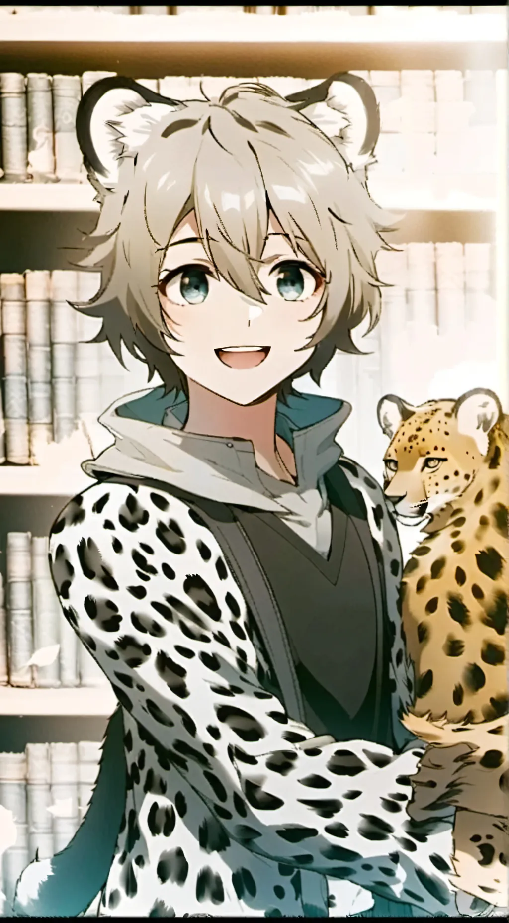 ai character: Leopard Spiritling background