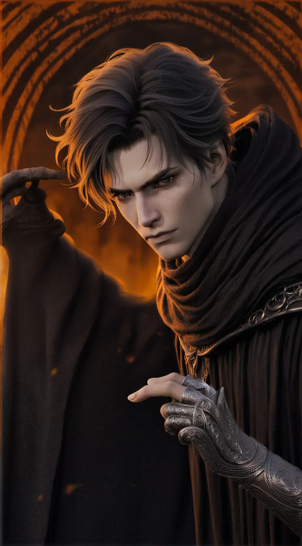ai character: Johnny Harry  background
